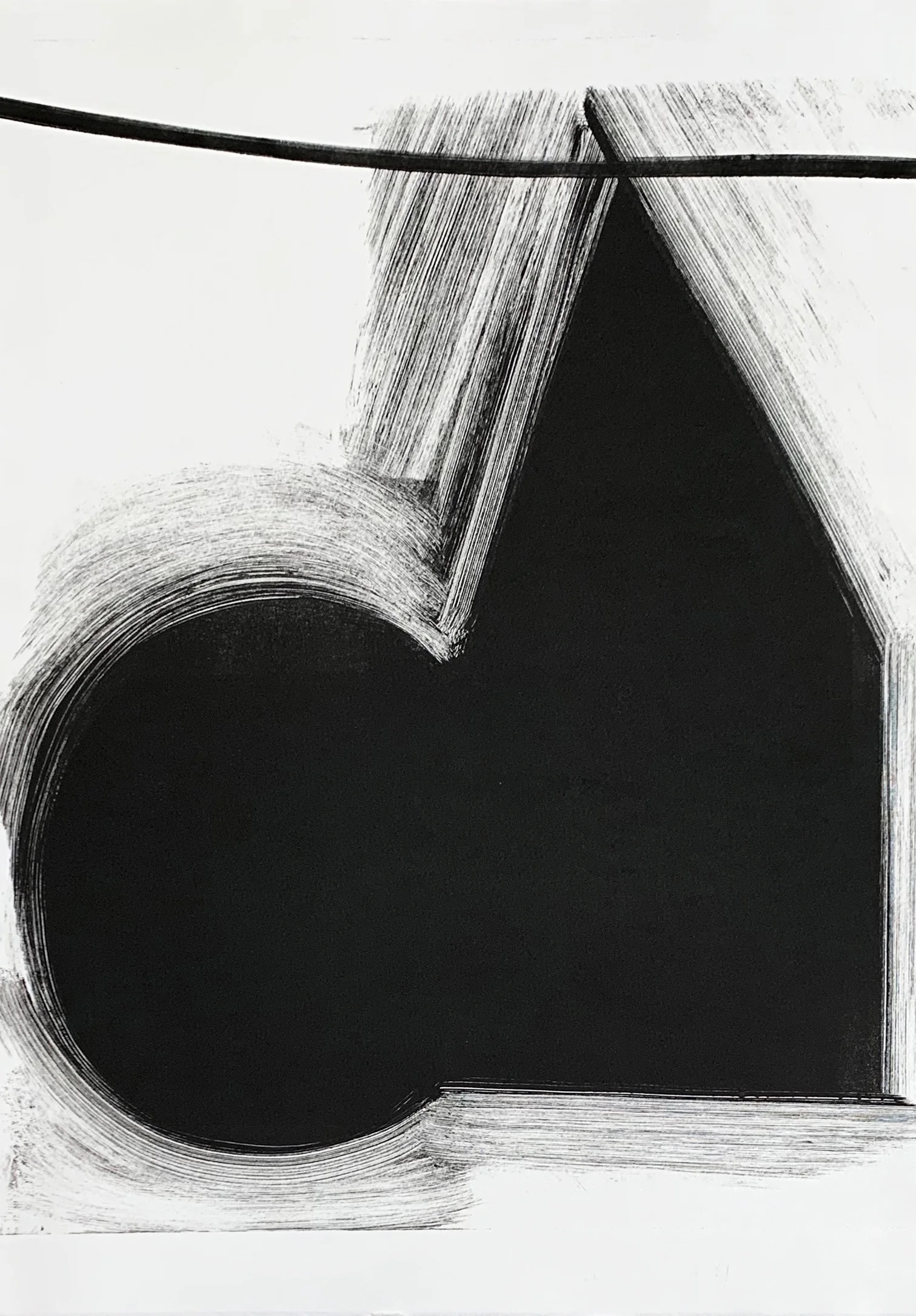 Untitled, 2019, monotype, 21-3/4 x 14-3/4“