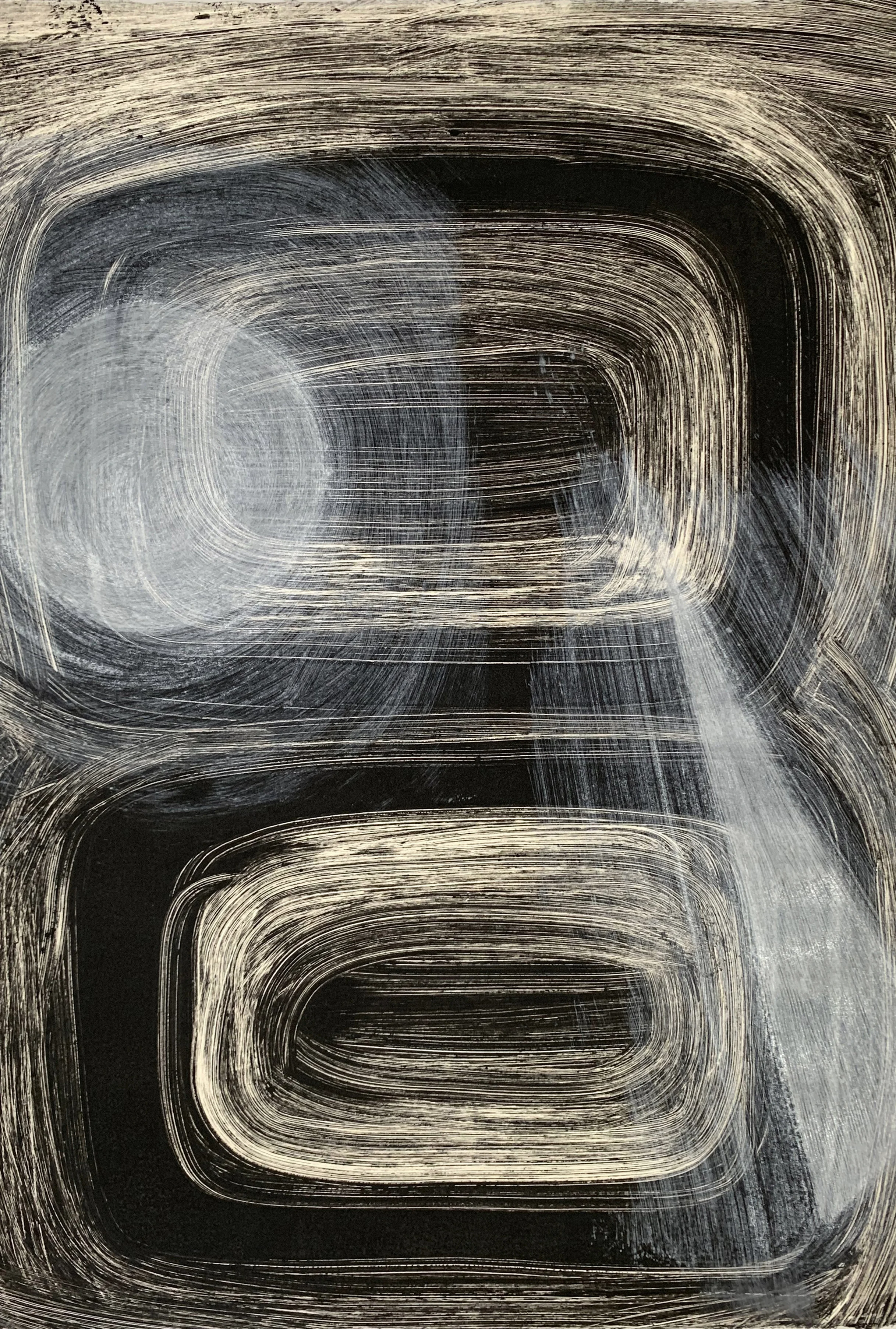 Untitled, 2019, monotype, 22-1/2 x 15“