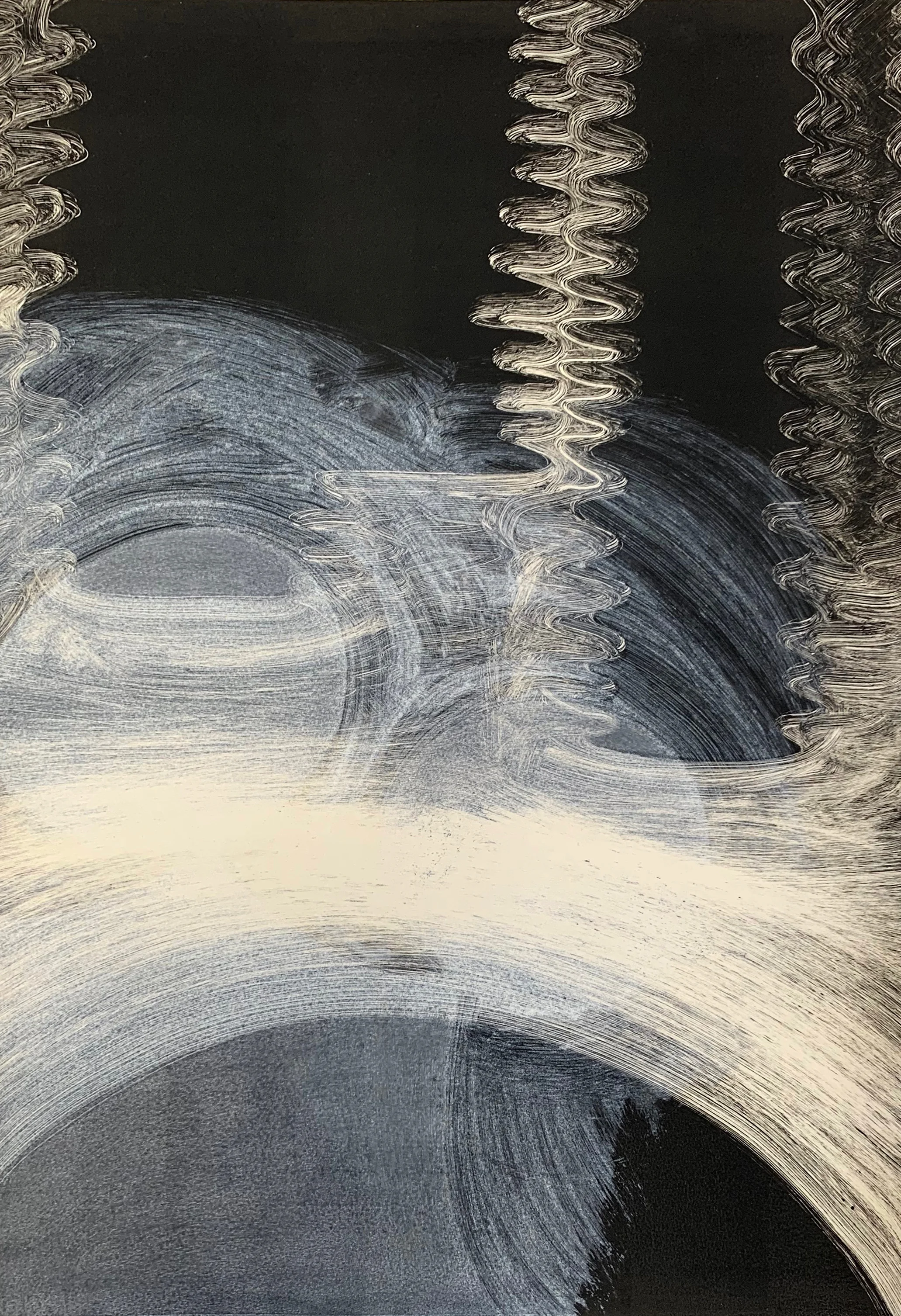 Untitled, 2019, monotype, 22-1/2 x 15“