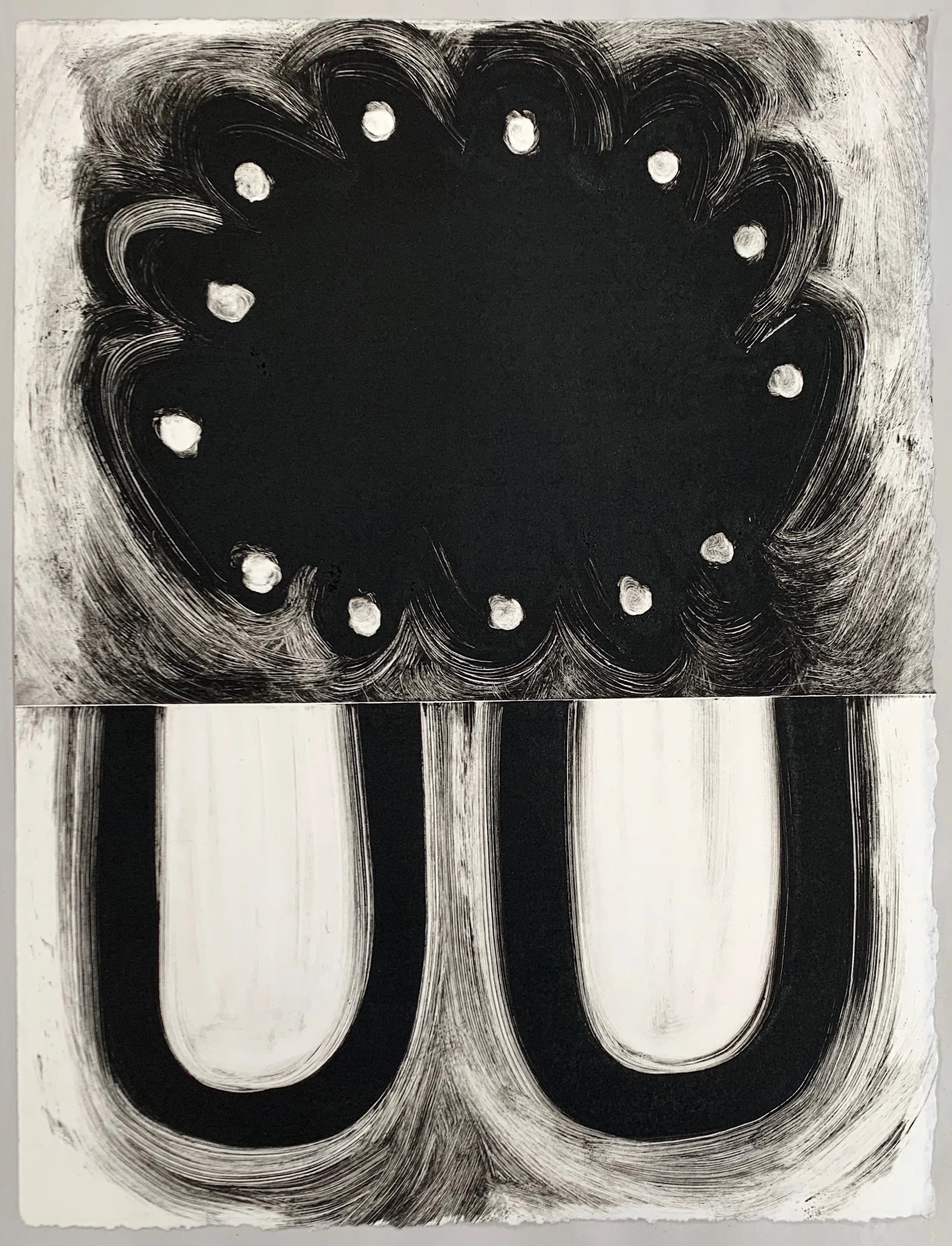 Untitled, 2019, monotype, 15 x 11”