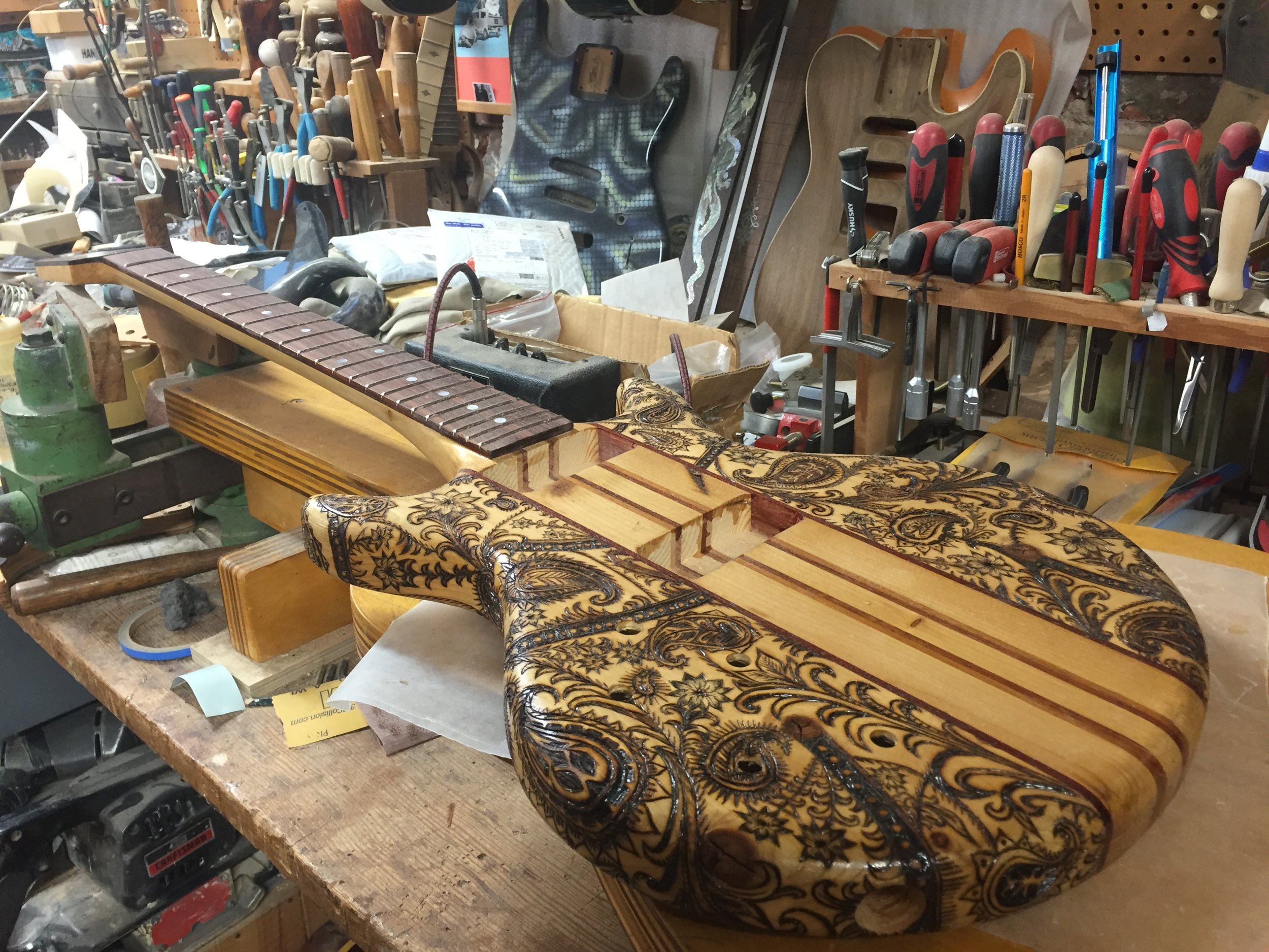 Detail of Cindy's guitar work