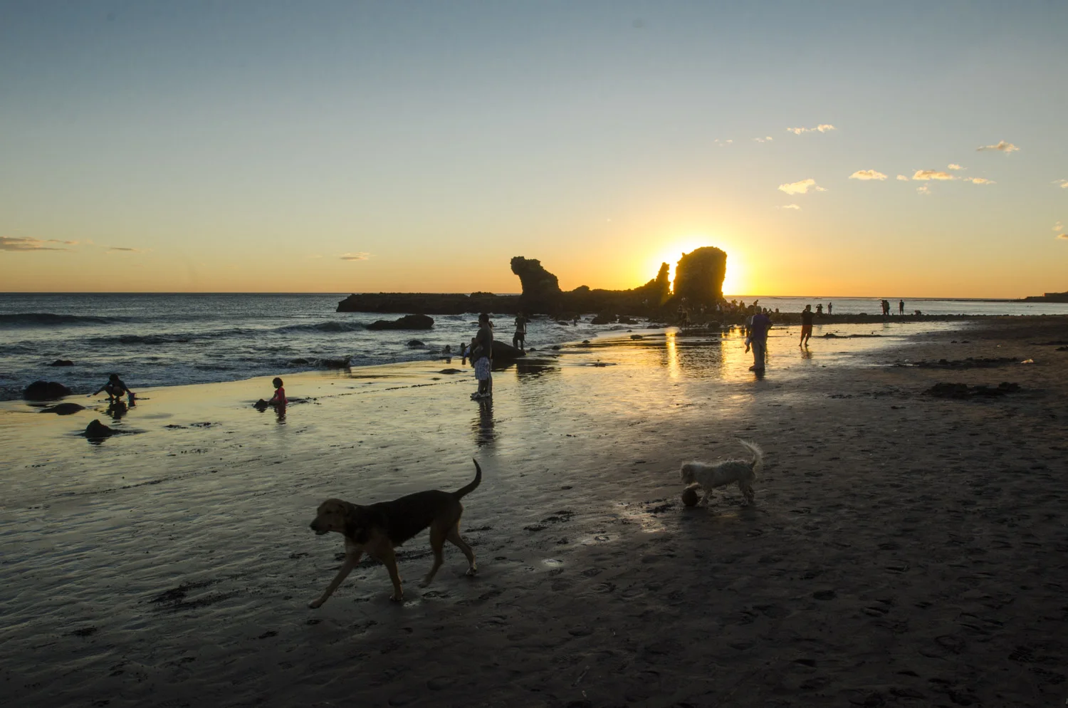 Dreamy sunset at El Tunco