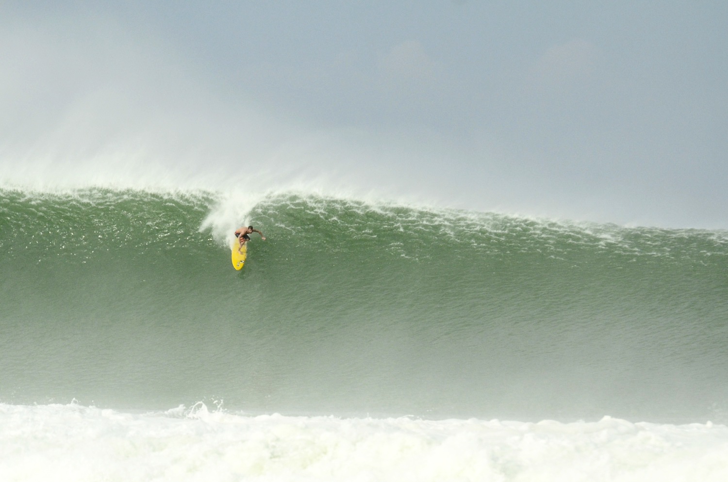 Will Skudin, big wave charger from NY dropping in a BOMB!
