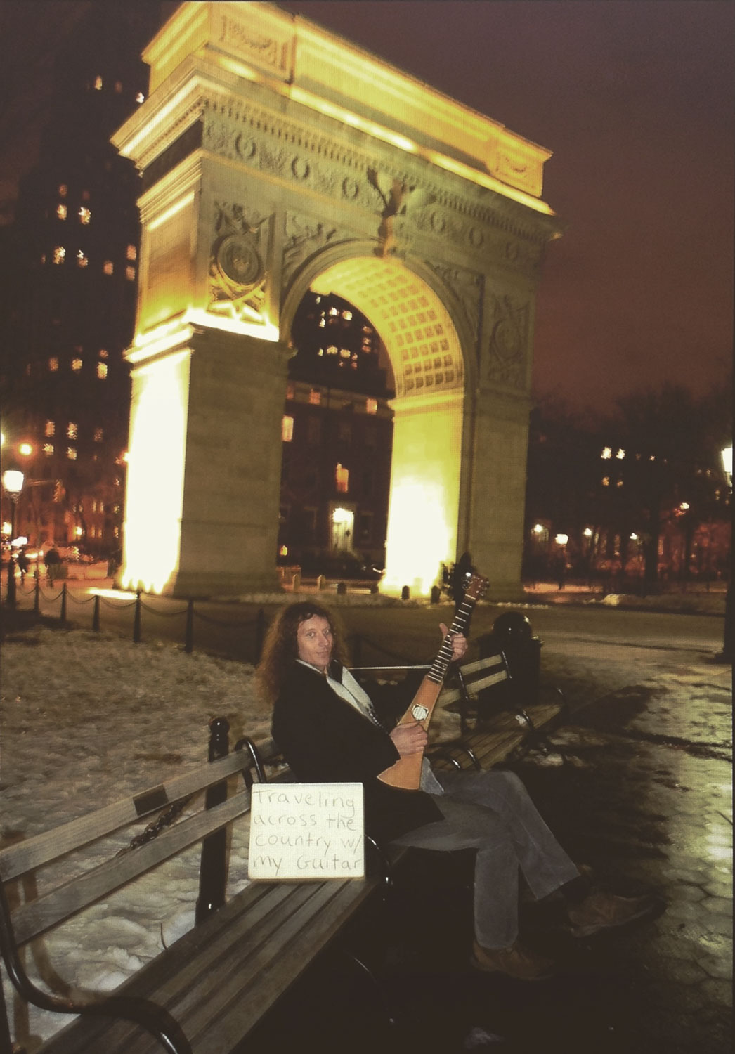 Matty busking in Washington Square, NY
