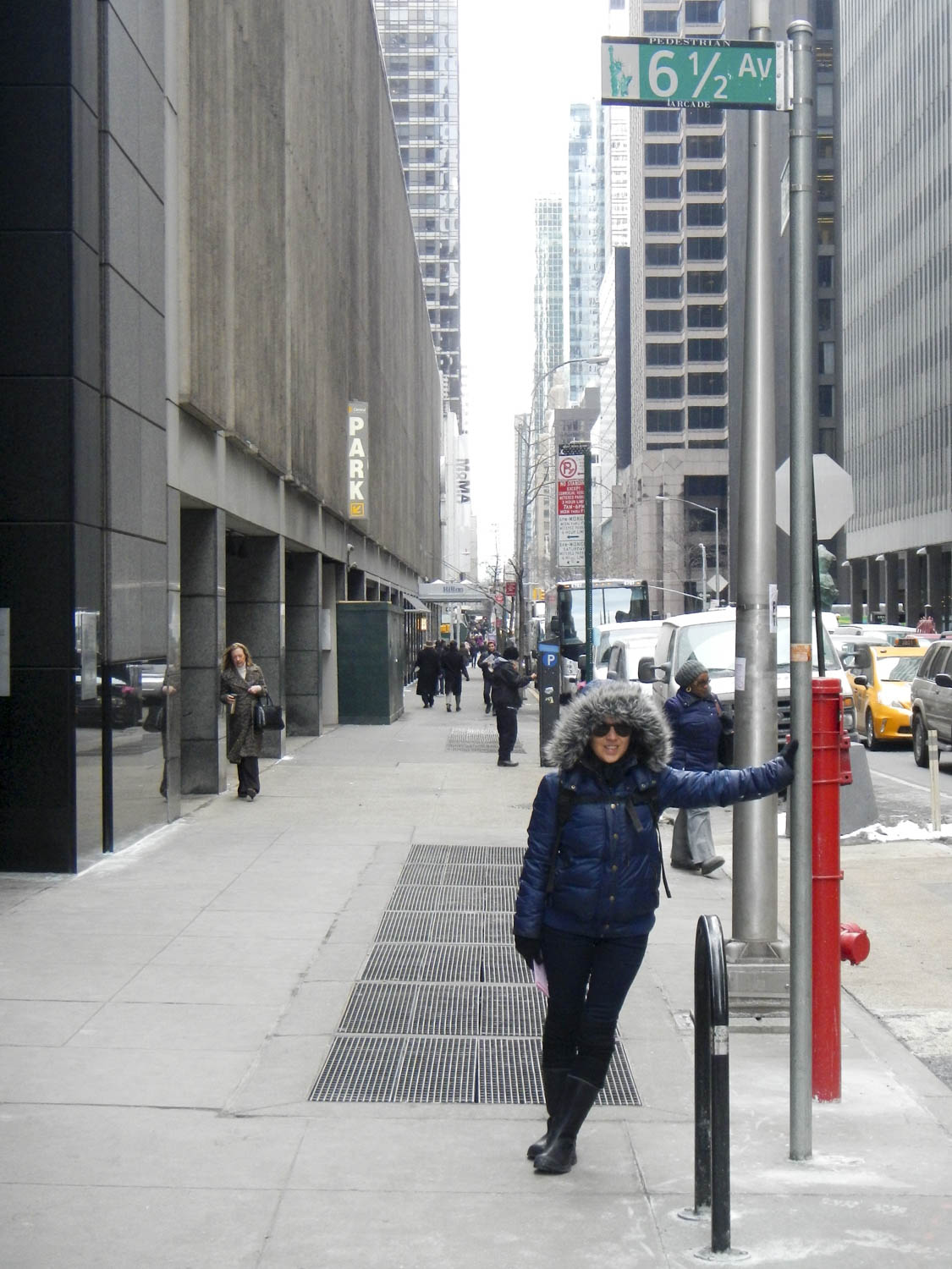 February in NYC, on the way to the MOMA