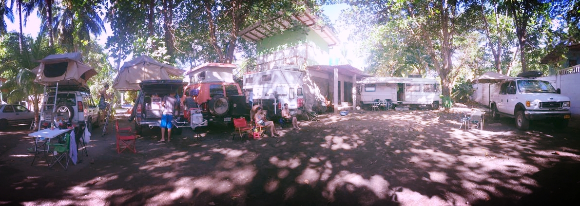 Filling up the parking lot with overlanders from all over the place
