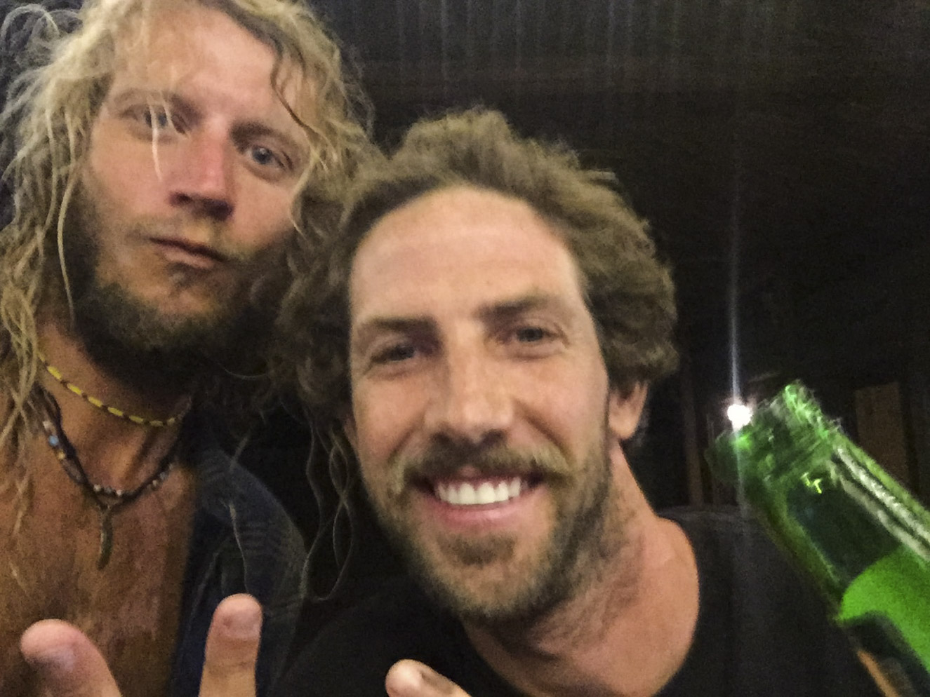 Matty and Jordan, stoked after surfing