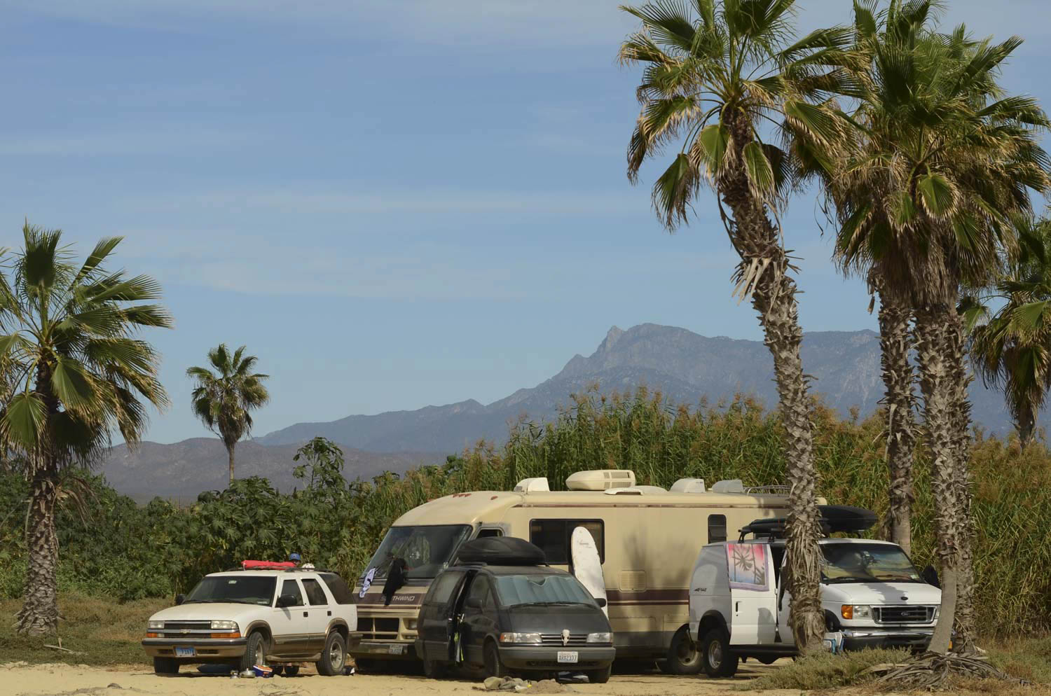 The crew parked at San Pedrito for New Years celebrations