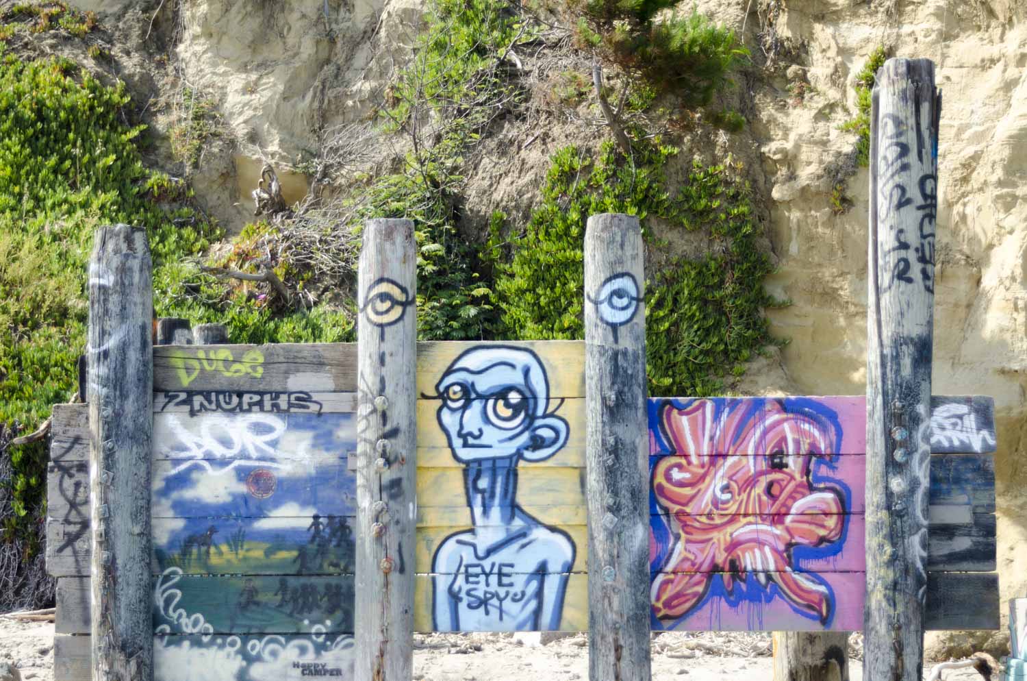 And colorful graffittis everywhere