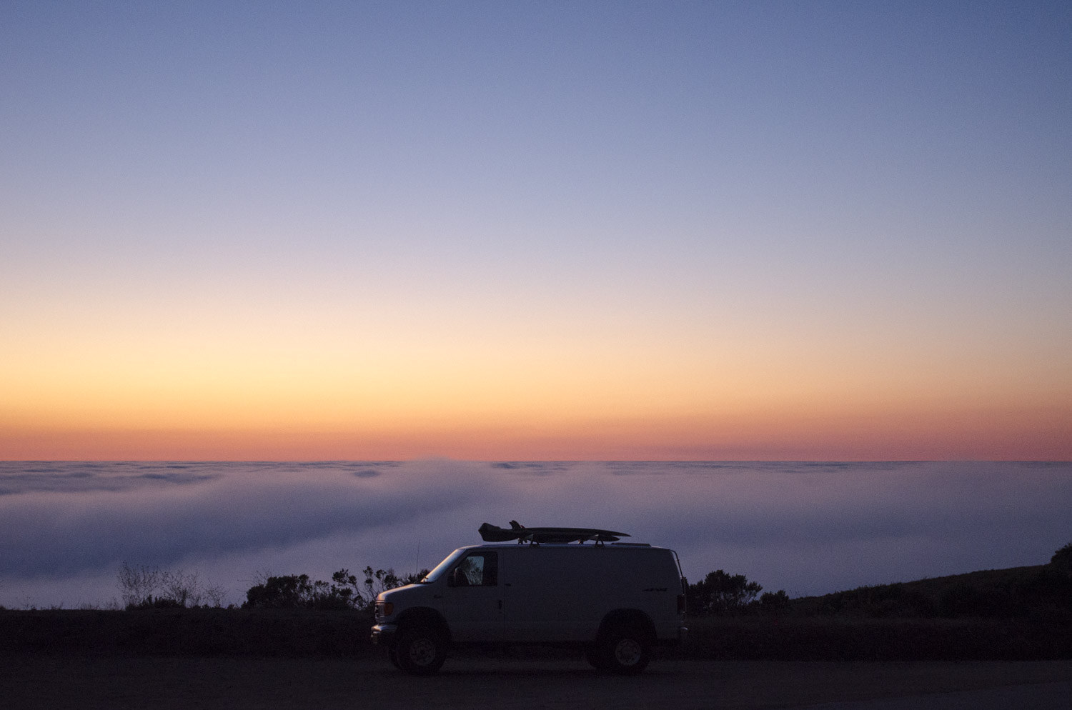 Quiet evening by the clouds
