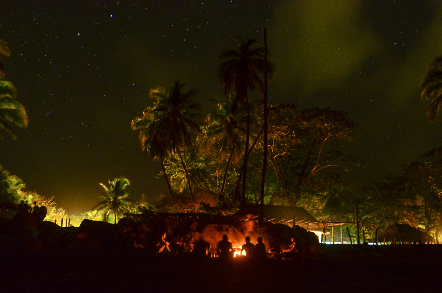 Campfires and music under the stars in Jiquilillo