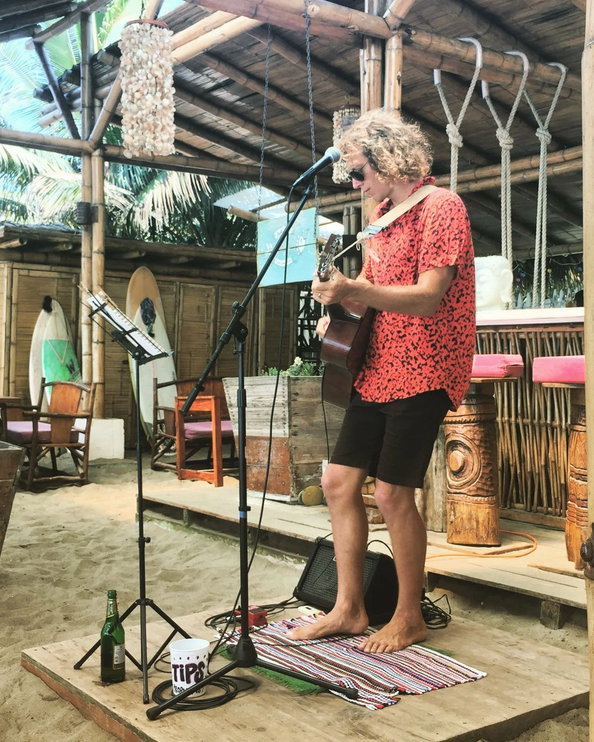 Matty playing in Montañita