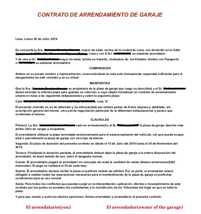 CONTRACT SAMPLE