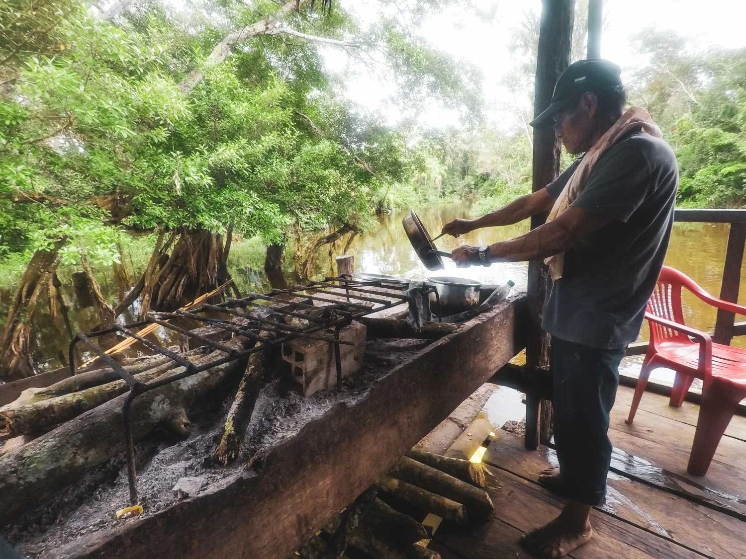 Cooking with wood