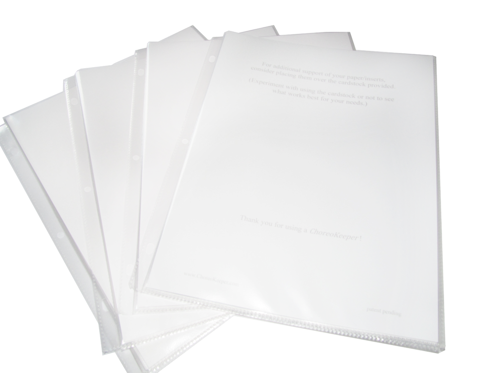 Trifold Fold Out Sheet Protectors (3 Pockets)