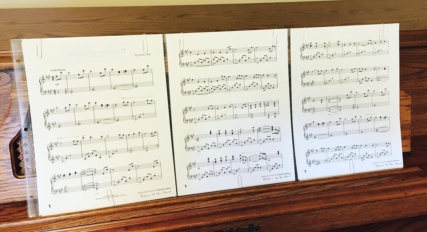 Trifold sheet protector used as music support