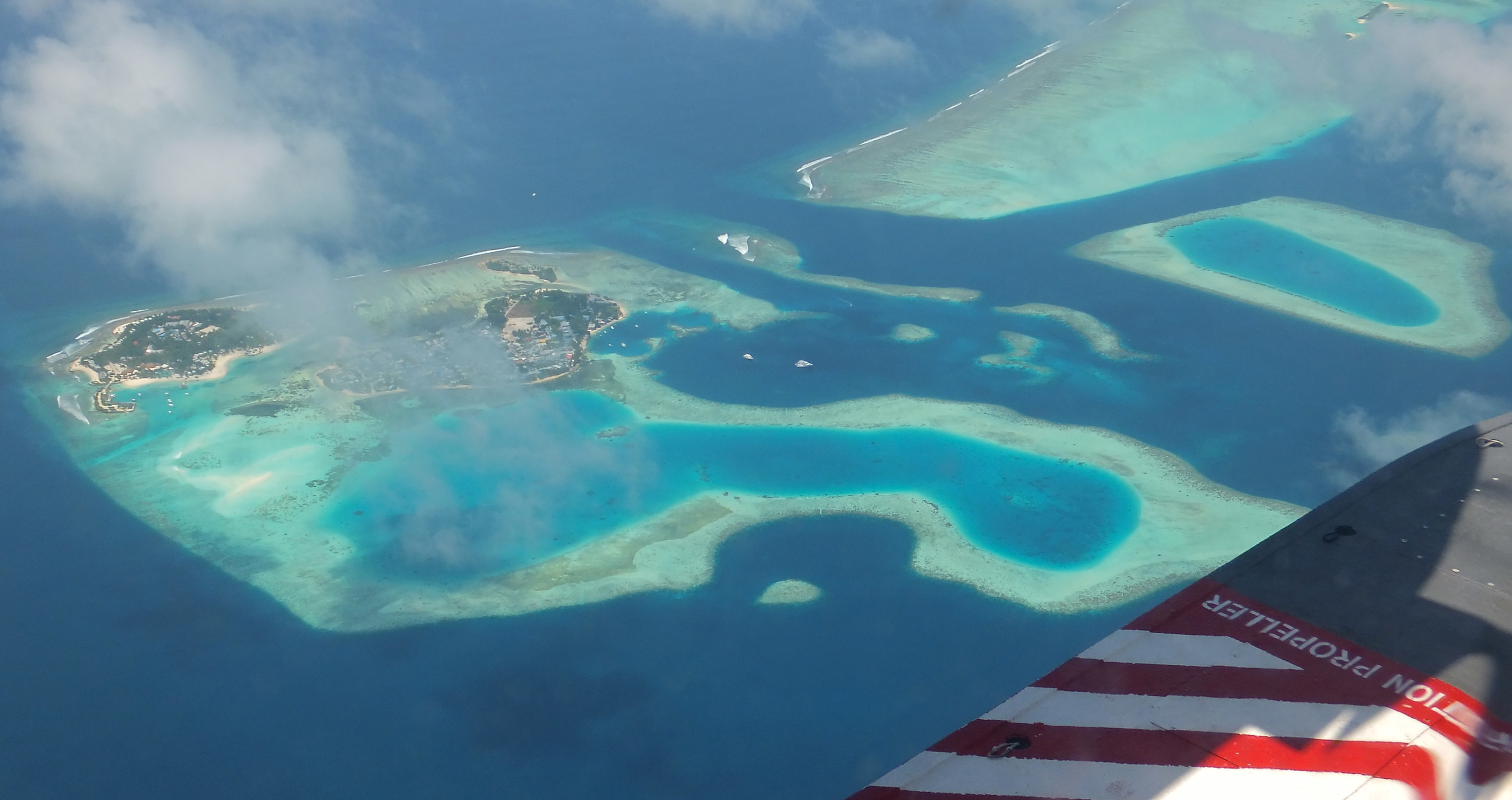 Sea Plane transfer in the Maldives