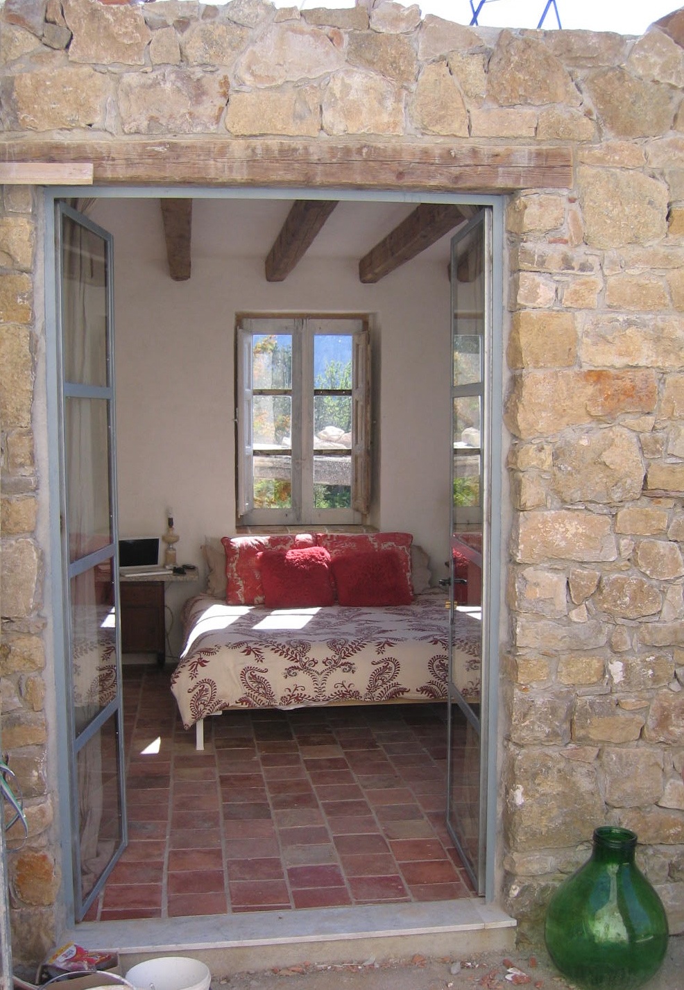 Bedroom: patio looking in.jpg