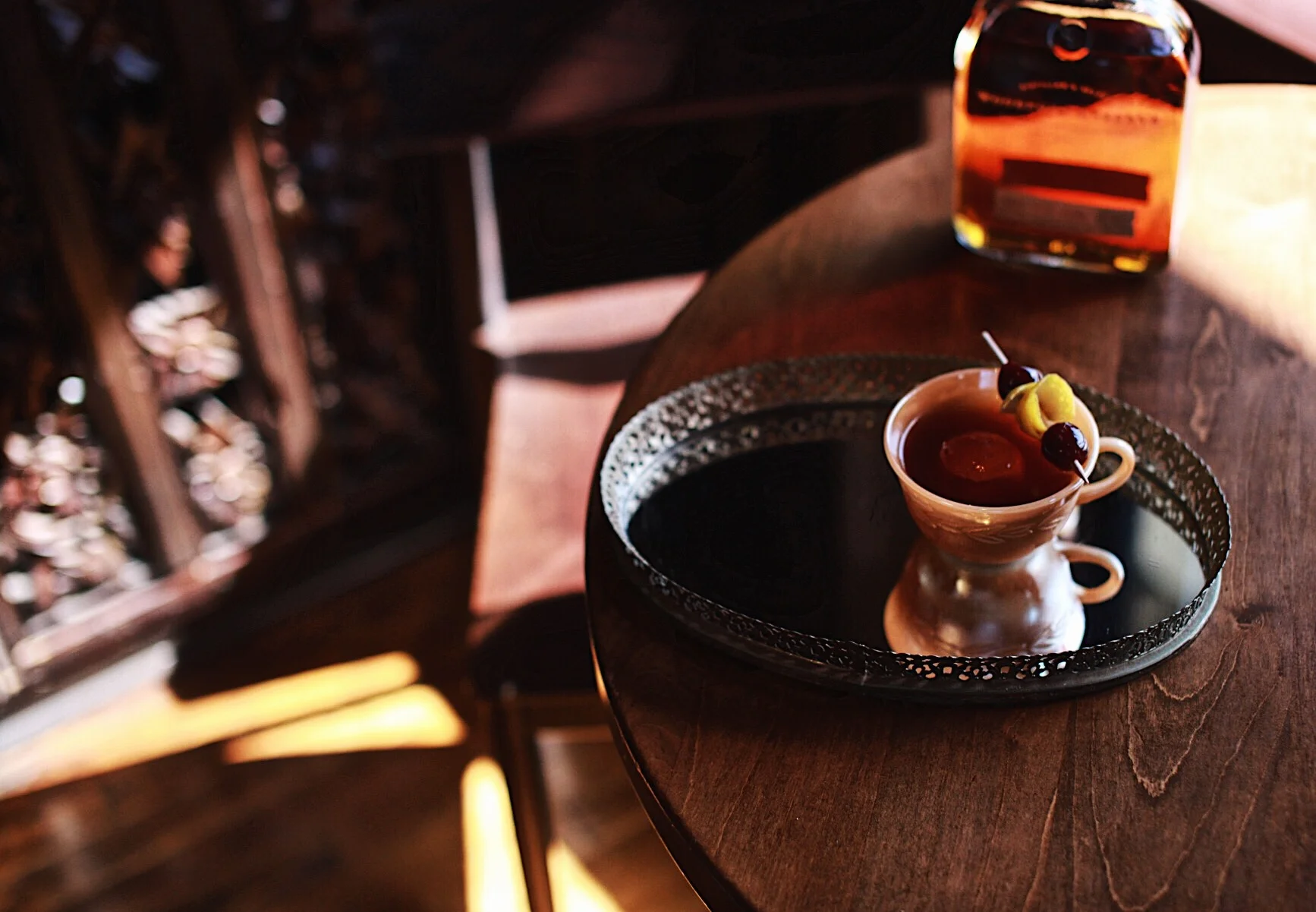 Shot for Ravenous Pig and Woodford Reserve 