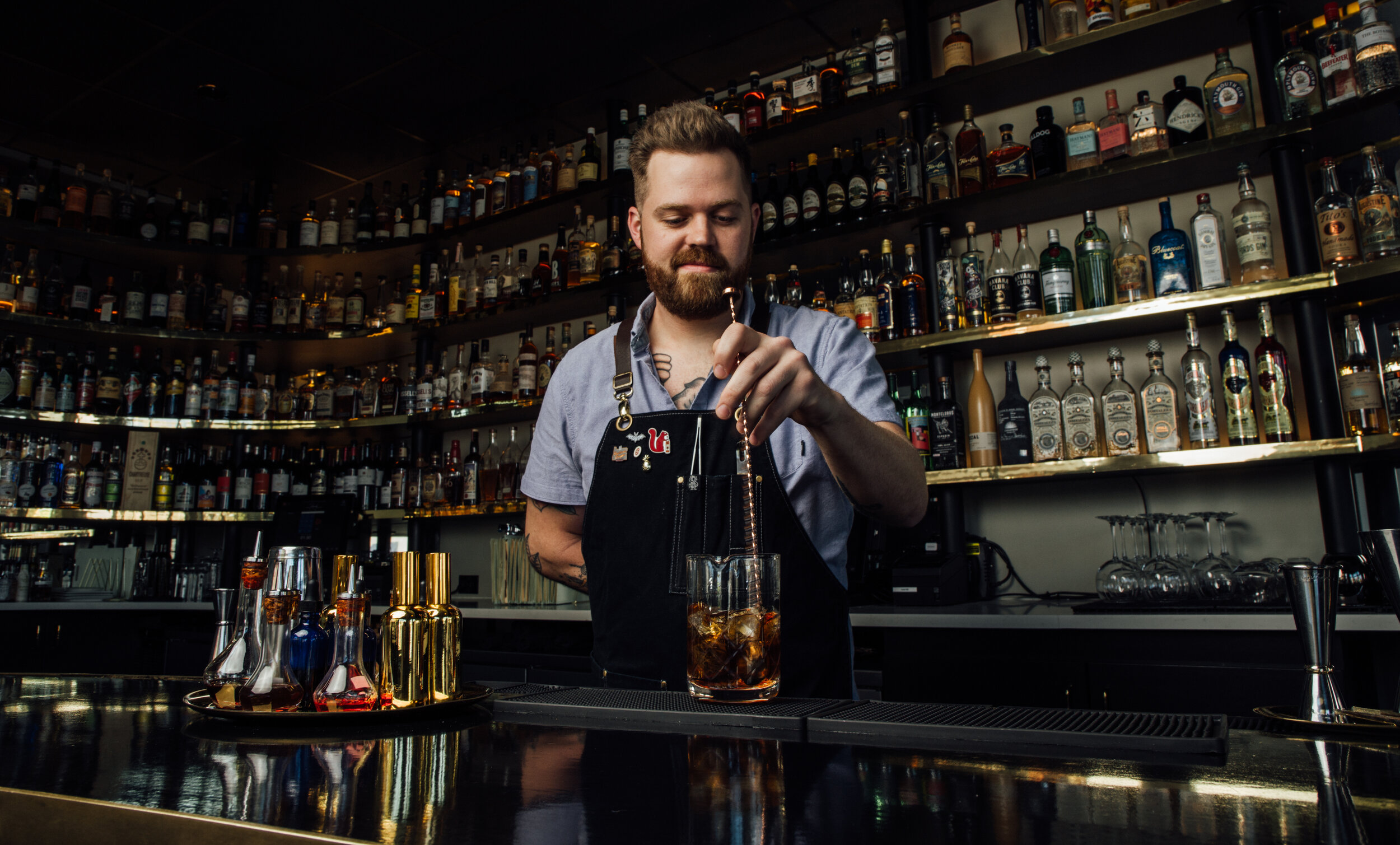 The Kennedy cocktail bar in pensacola Florida by Blake Jones. Orlando Photography by Blake Jones