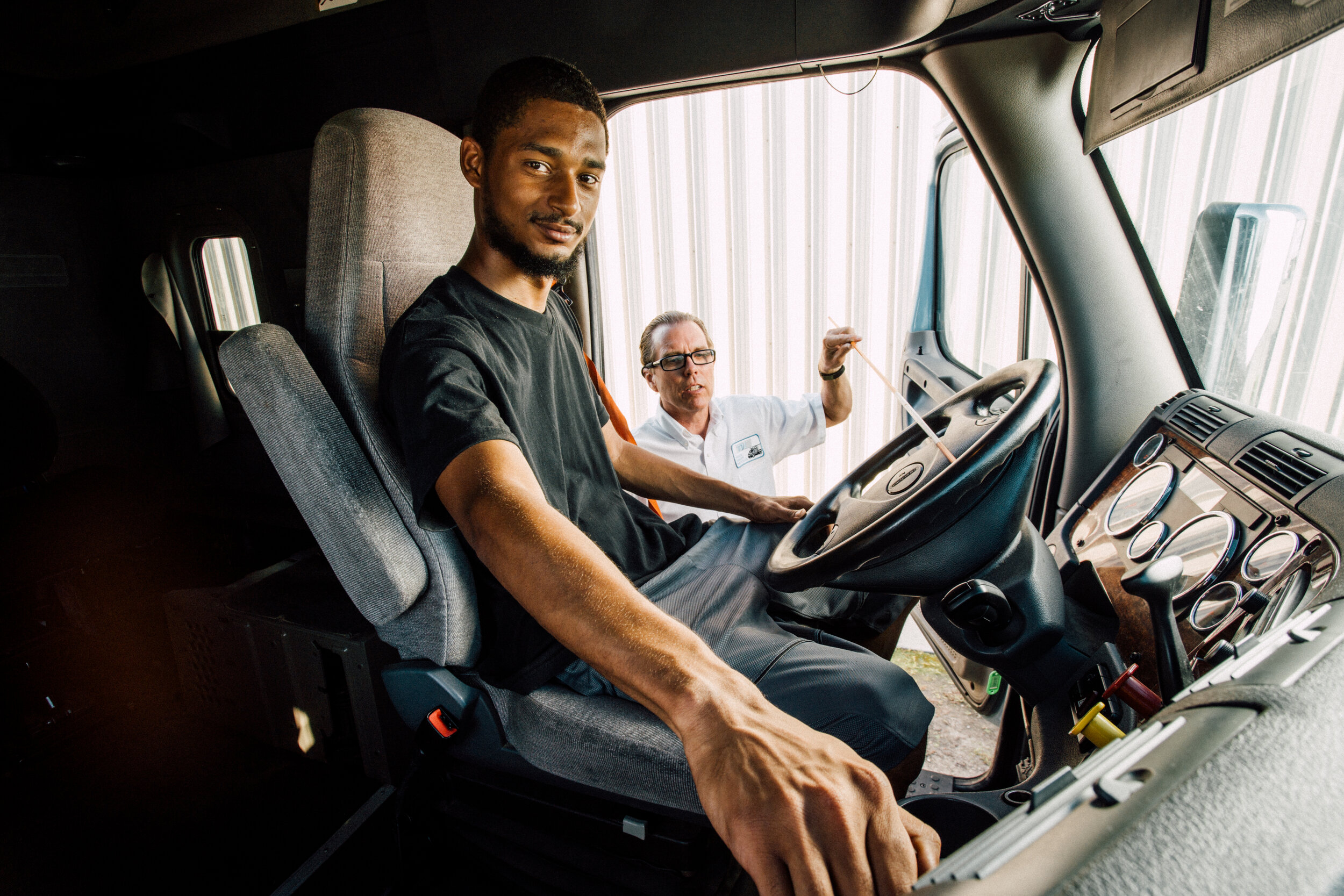 shot for the Truck Drivers Institute