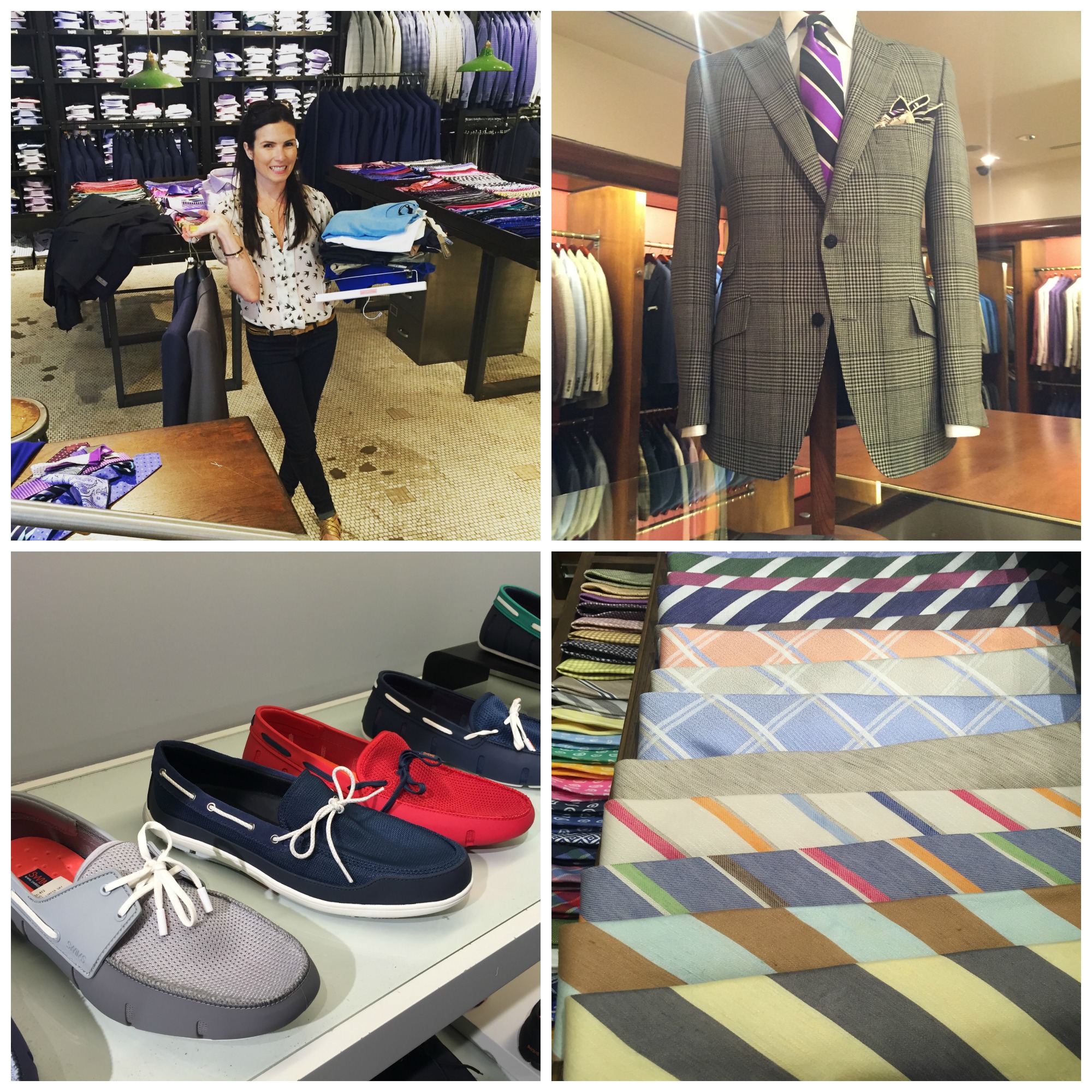 The pre-shop a day before my client's arrival at Rothman's, Paul Stuart and Bloomingdale's. 