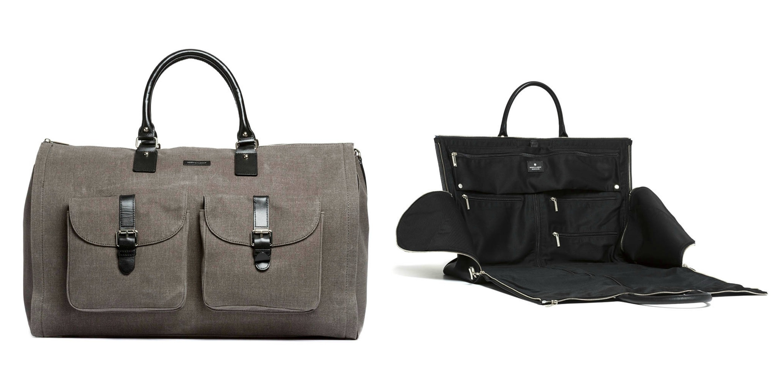 The Weekender Bag by Hook &amp; Albert, ideal for business travel or overnights.&nbsp;