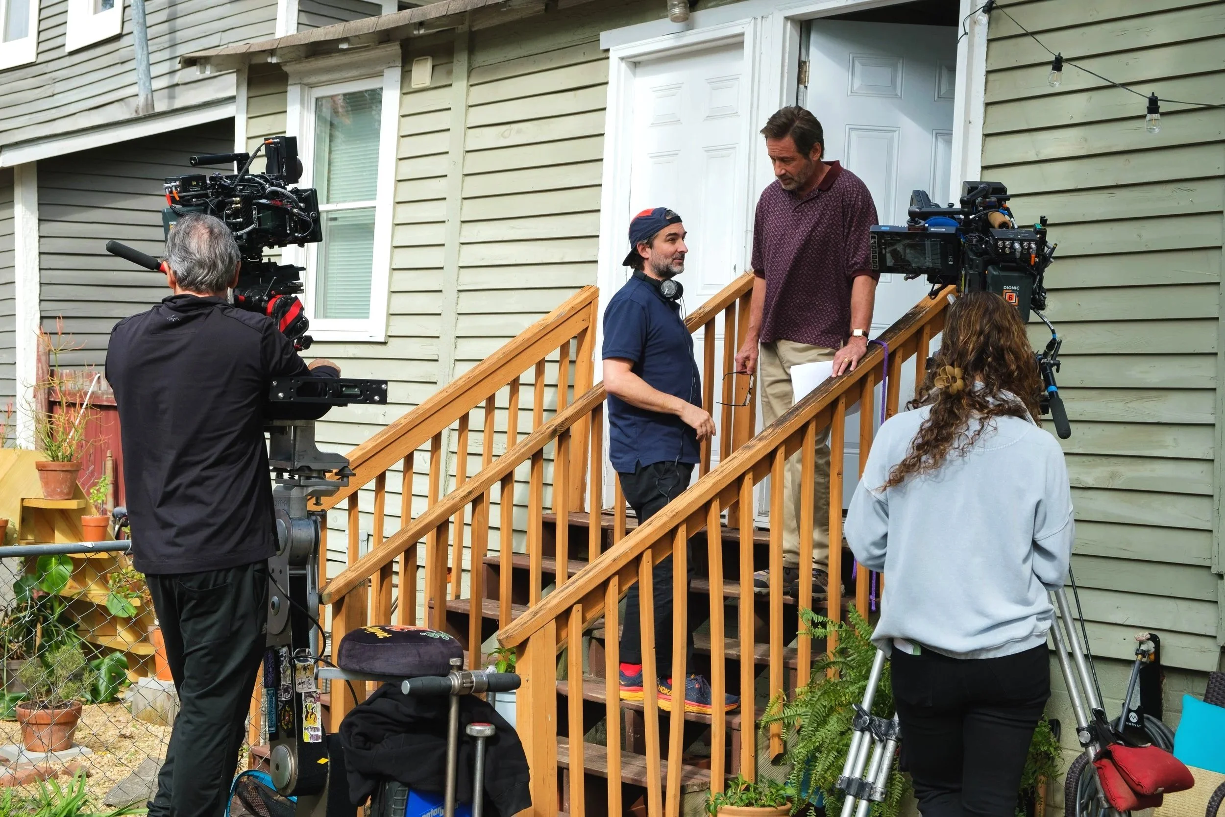 Jay Duplass and David Duchovny on "See You When I See You"