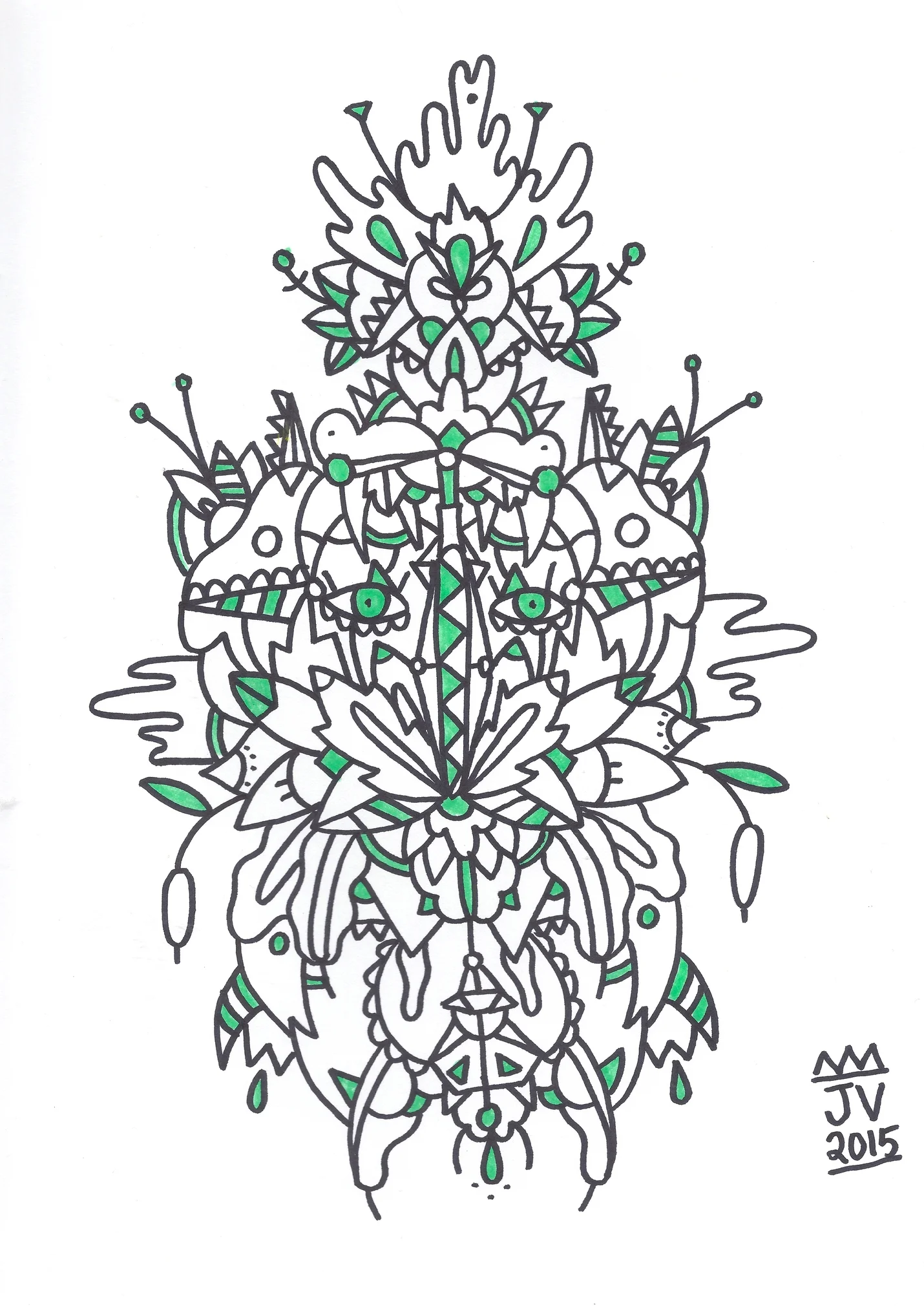 2015 marker on paper