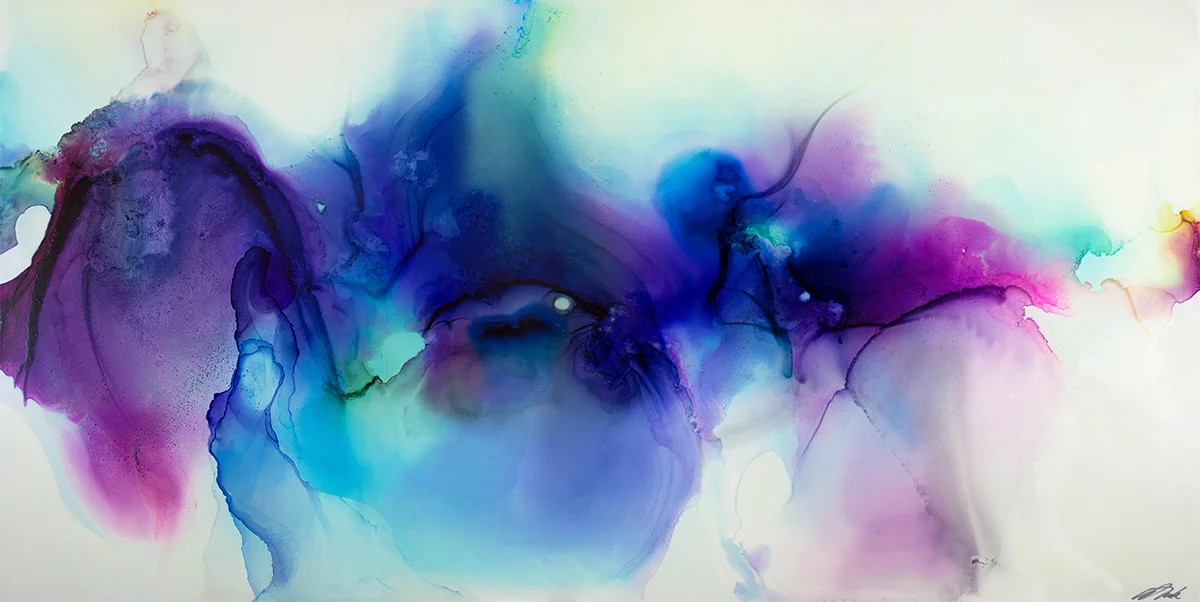 Too Much Heaven, ink and acrylic on Claybord, 30"x60" ©2015-17