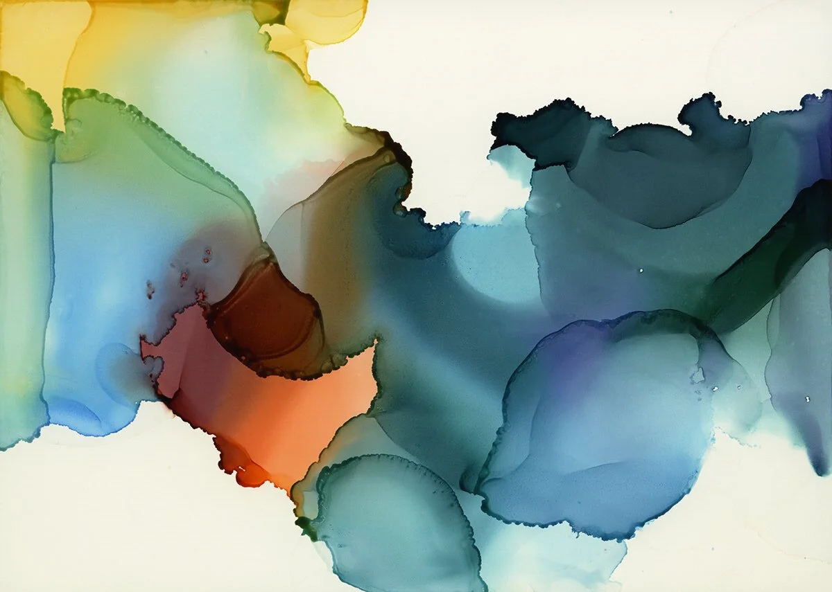 Heat Rises, ink on Claybord, 5”x7”, 2020