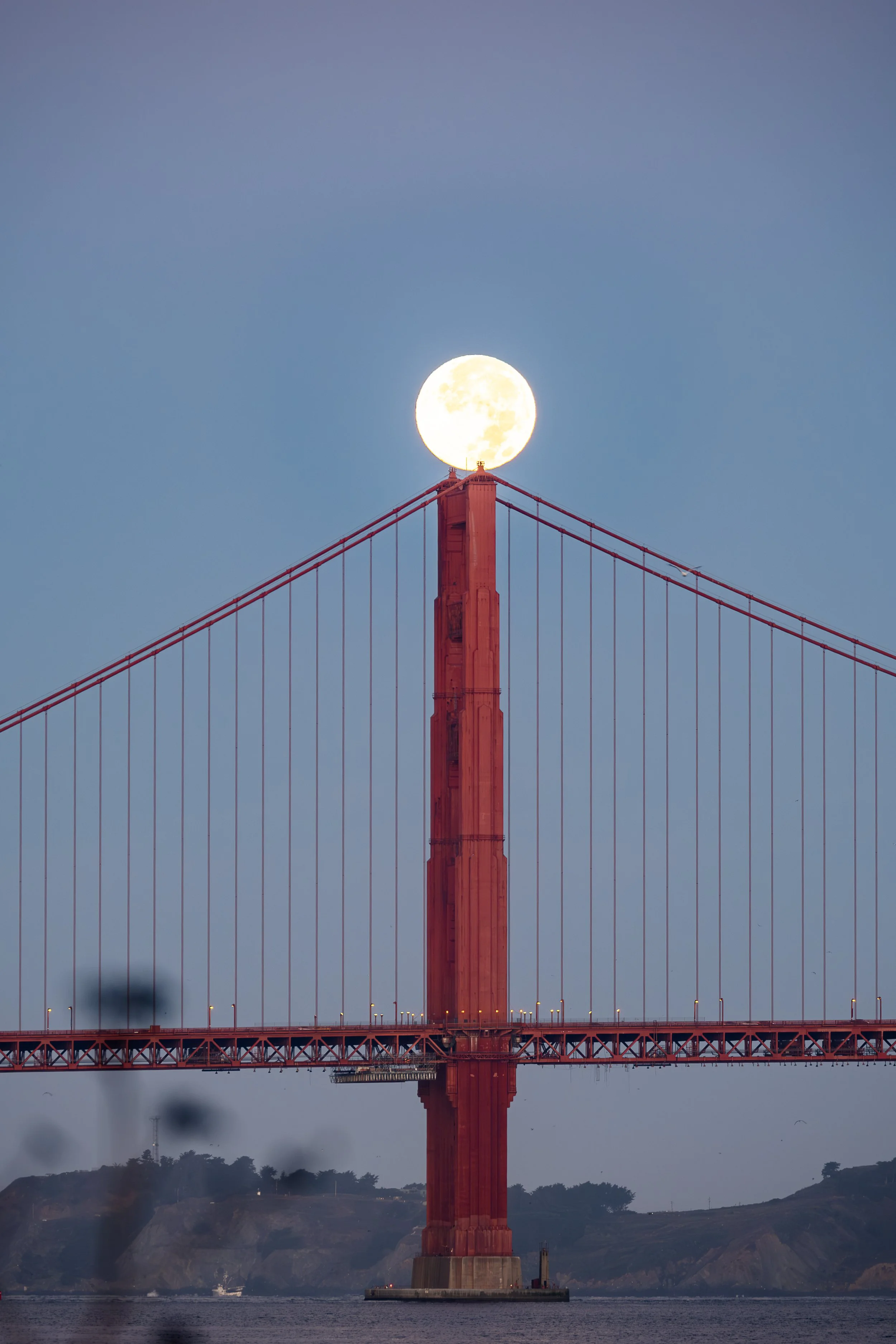 Full Moon over the Golden Gate Bridge