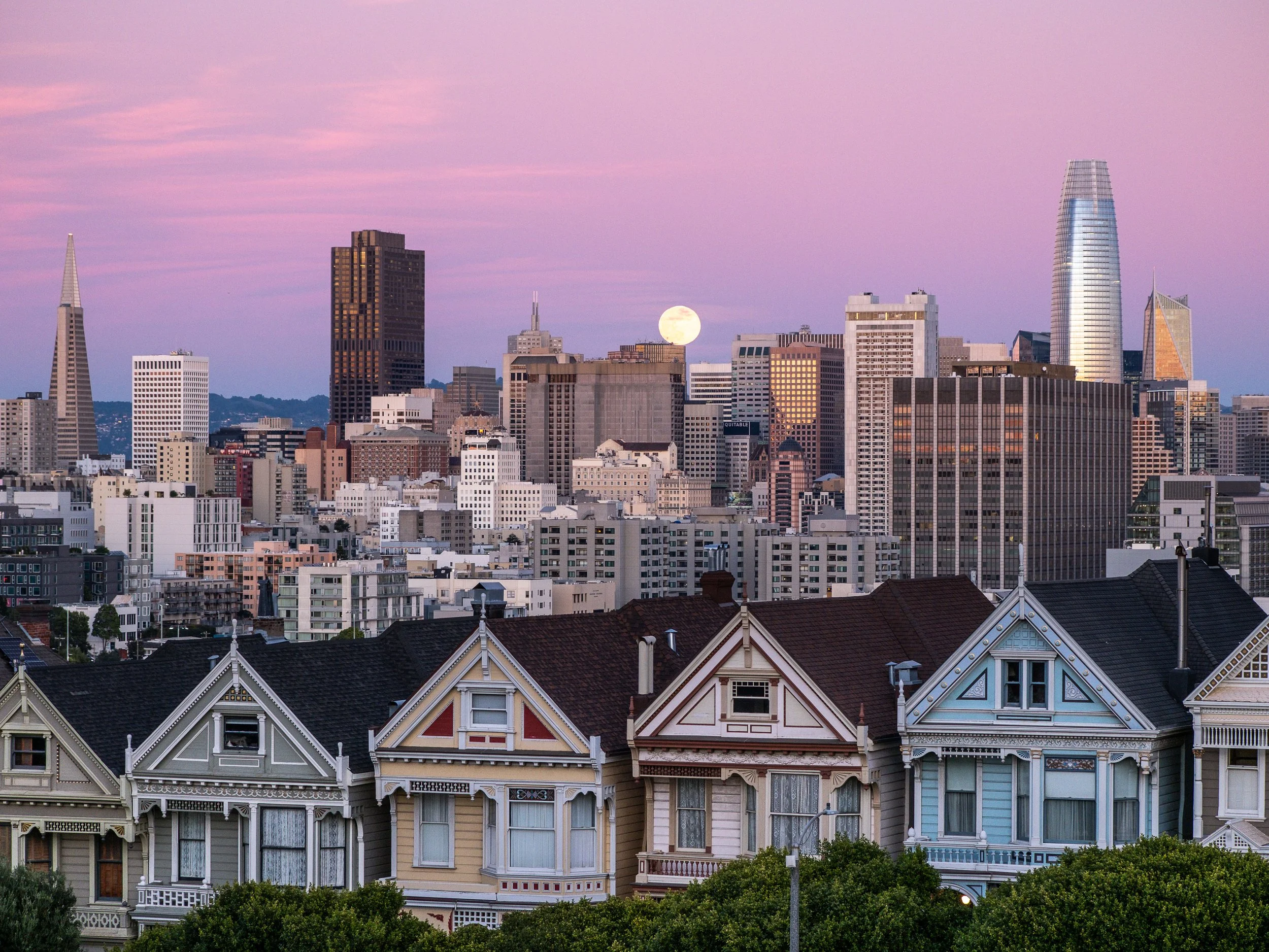The Painted Ladies at Alamo Square
