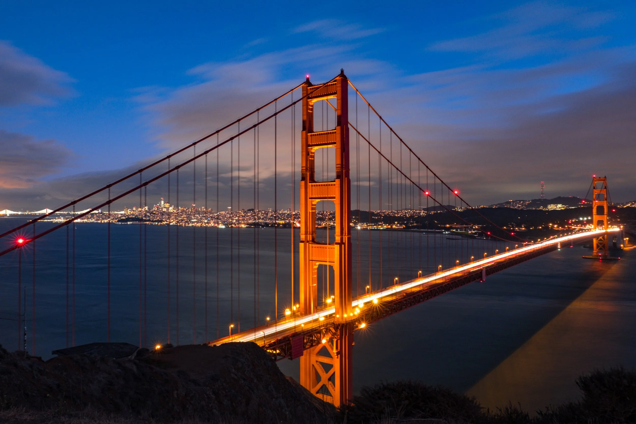 Golden Gate Bridge Before Sunrise