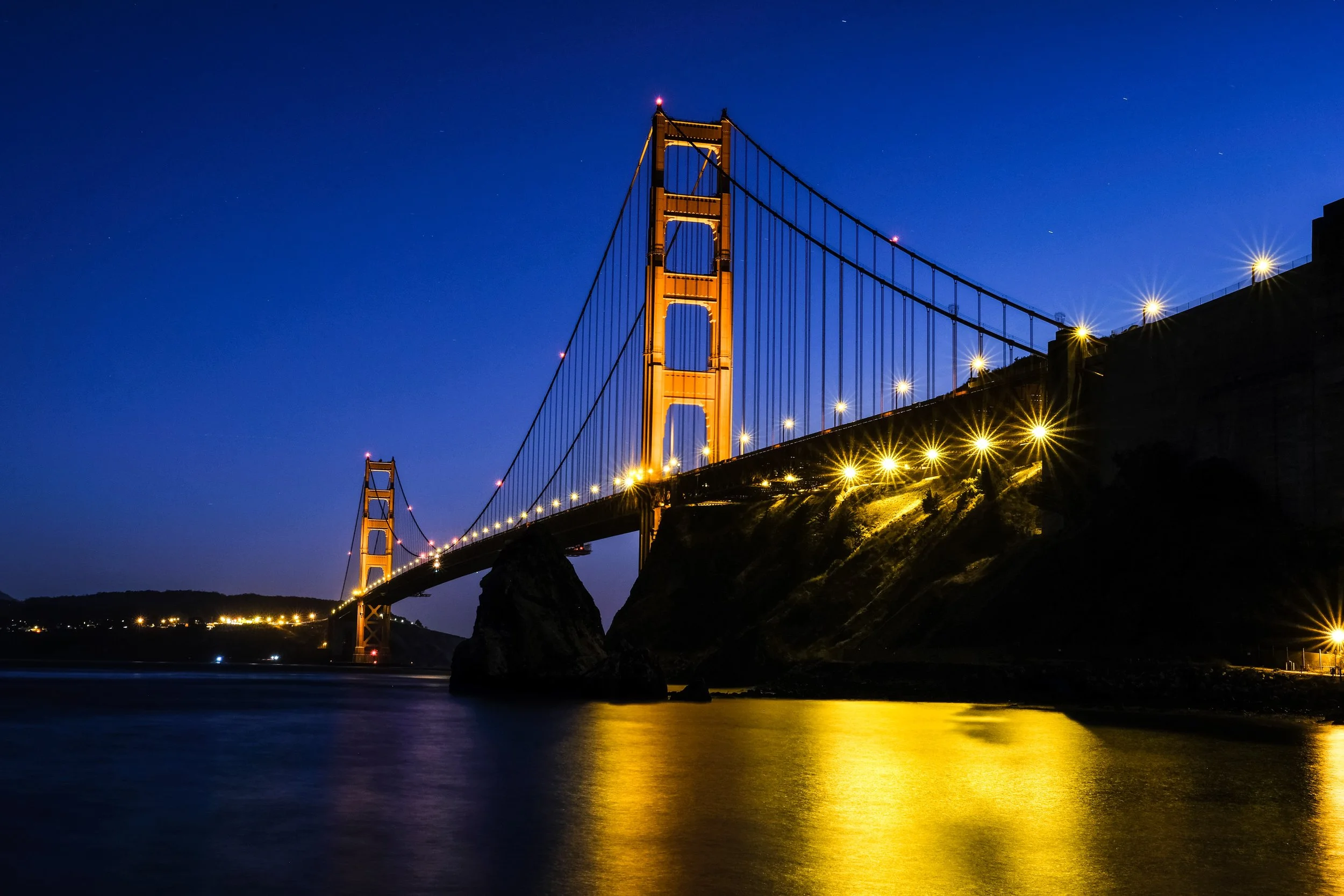Golden Gate Bridge from Fort Baker Long Exposure