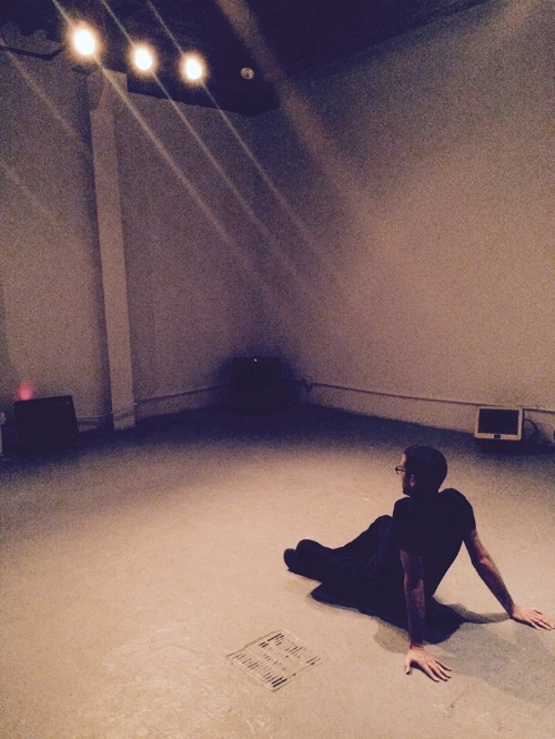 At Rabbithole Studio, 2015. Photo by Karlie Bruce.