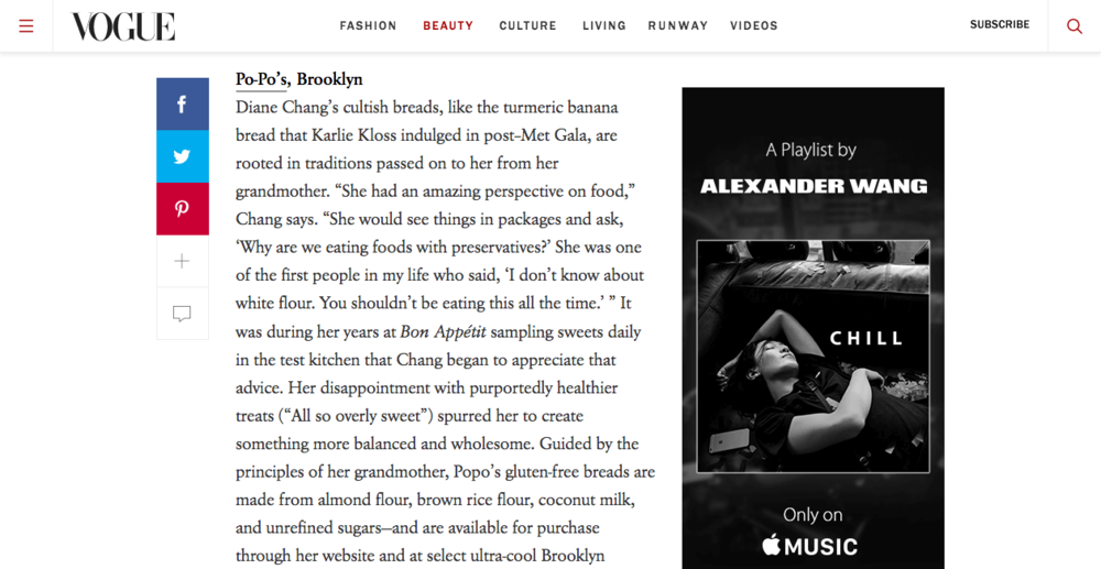 Vogue.com, May 2016