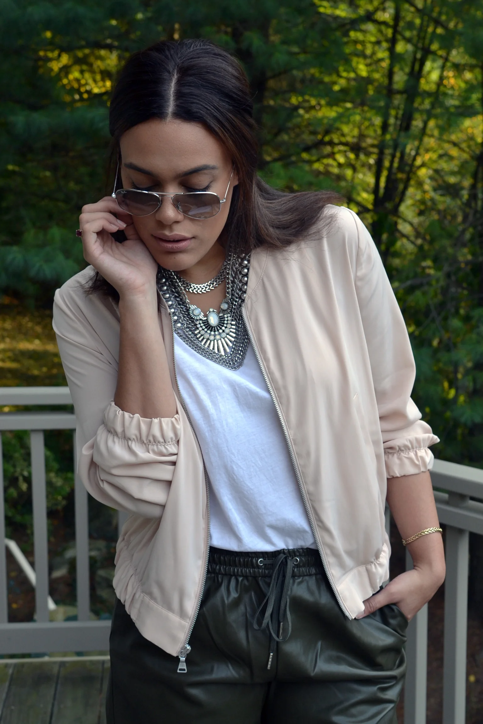 Wear: H\u0026M Faux Leather Joggers, Summer 