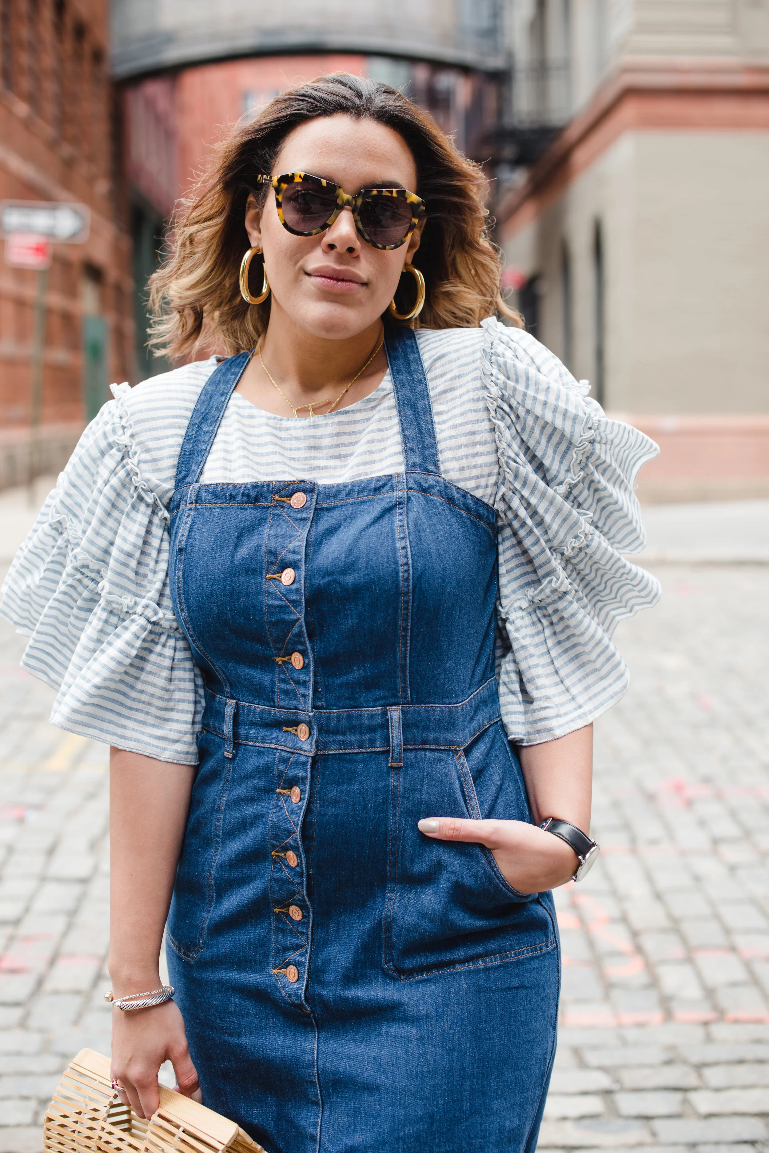 How to Wear Denim Overall Dress and 