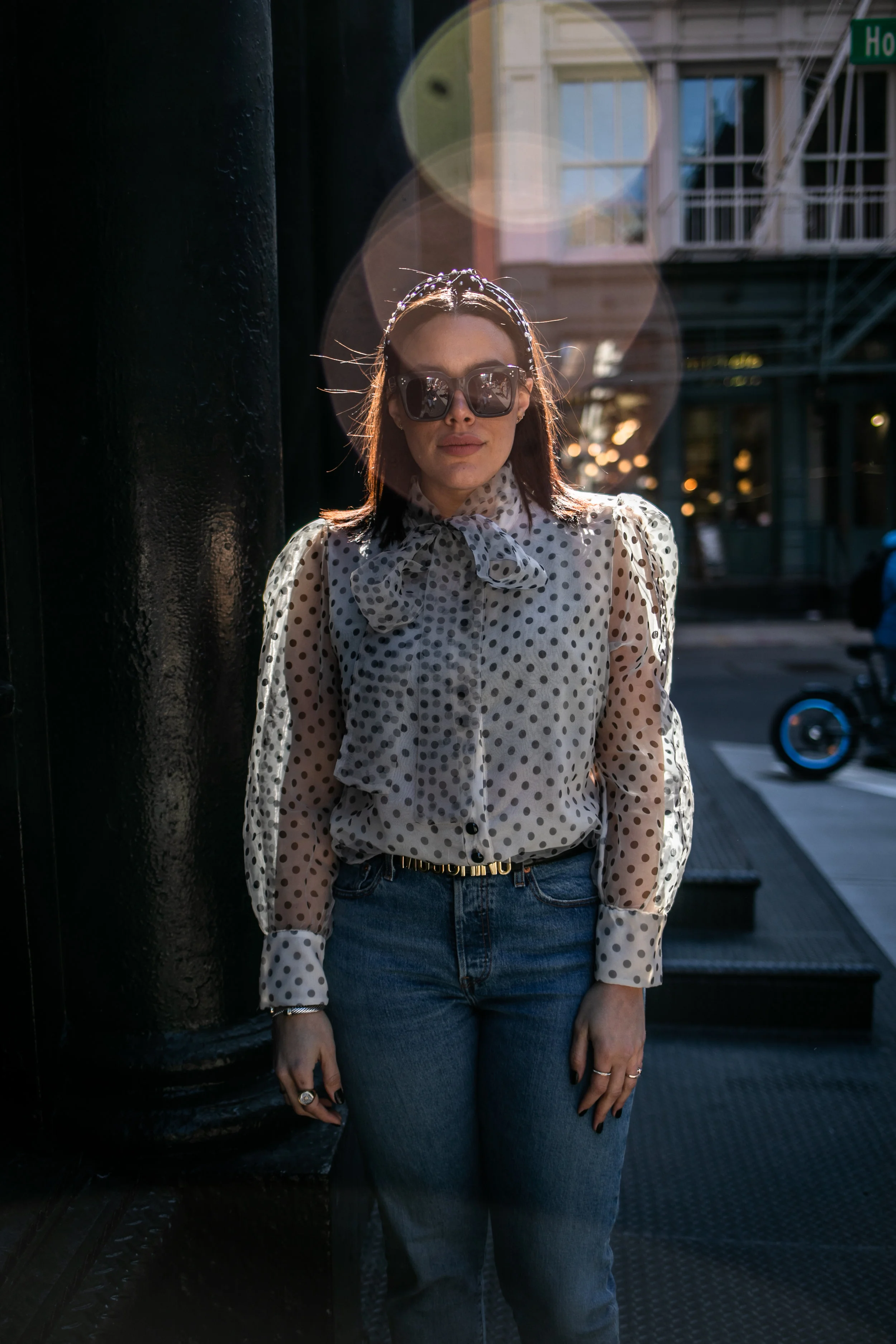 How to Style Zara Sheer Organza Blouse 