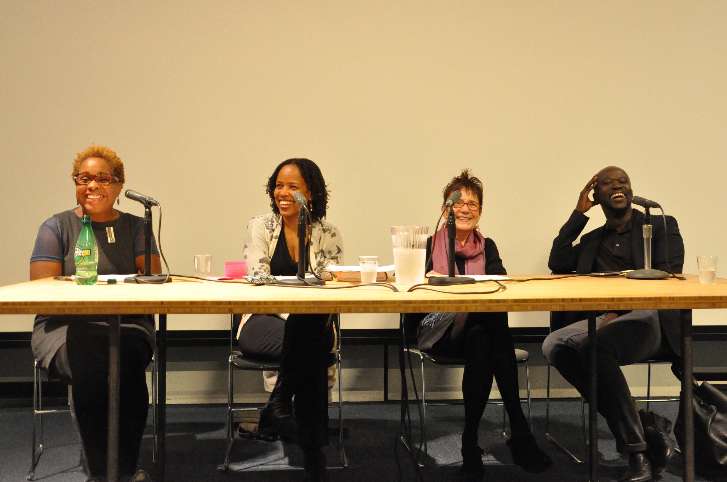  Mabel O. Wilson, Saidiya Hartman, Gwendolyn Wright, and David Adjaye discuss Wilson’s book  Negro Building: Black Americans in the World of Fairs and Museums . October 1, 2012, Wood Auditorium, Columbia University.  