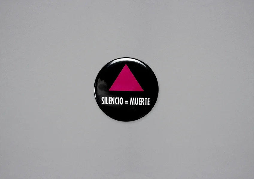 ACT UP button, 1987