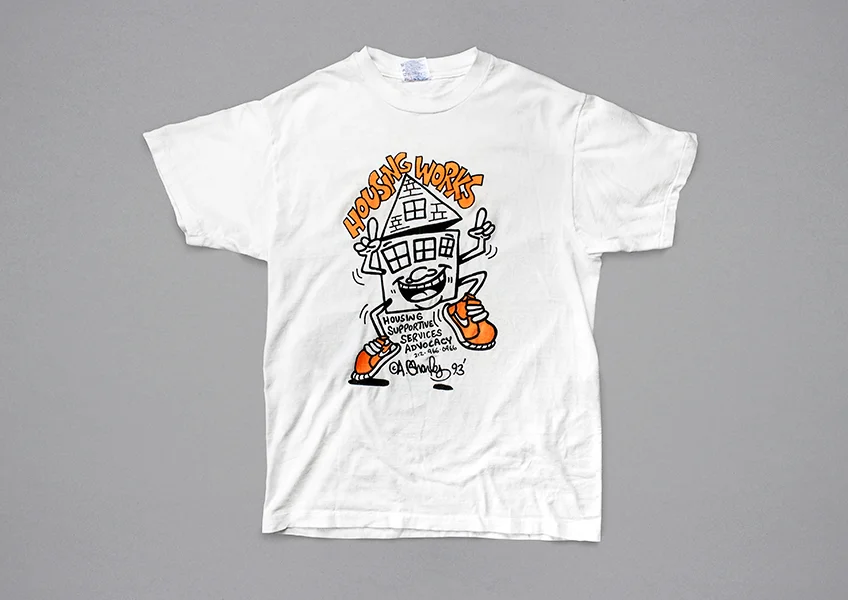 Artist Andre Charles’ 1993 T-shirt illustration.