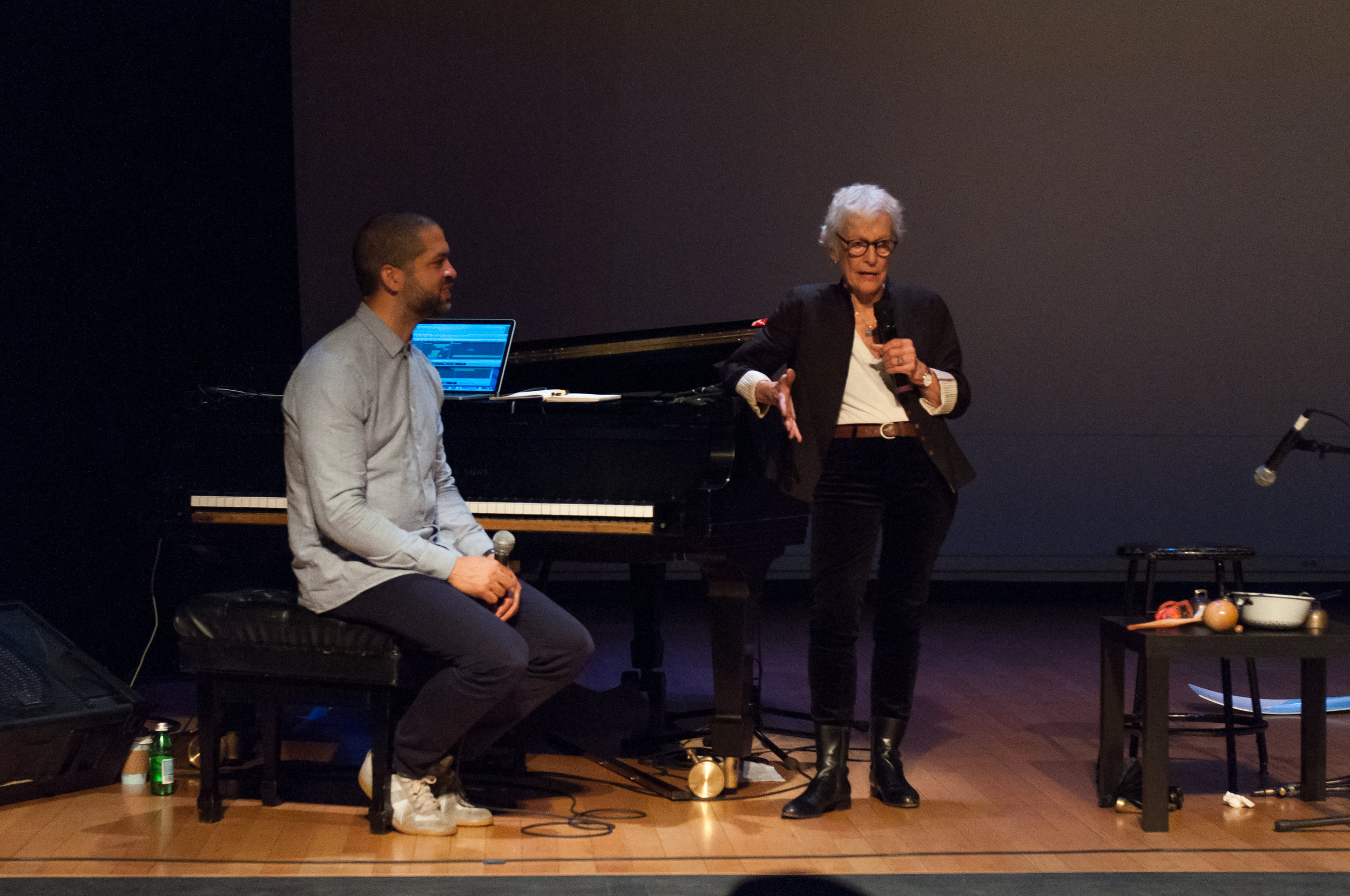  Jason Moran and Joan Jonas, November 12, 2015, Miller Theatre. 