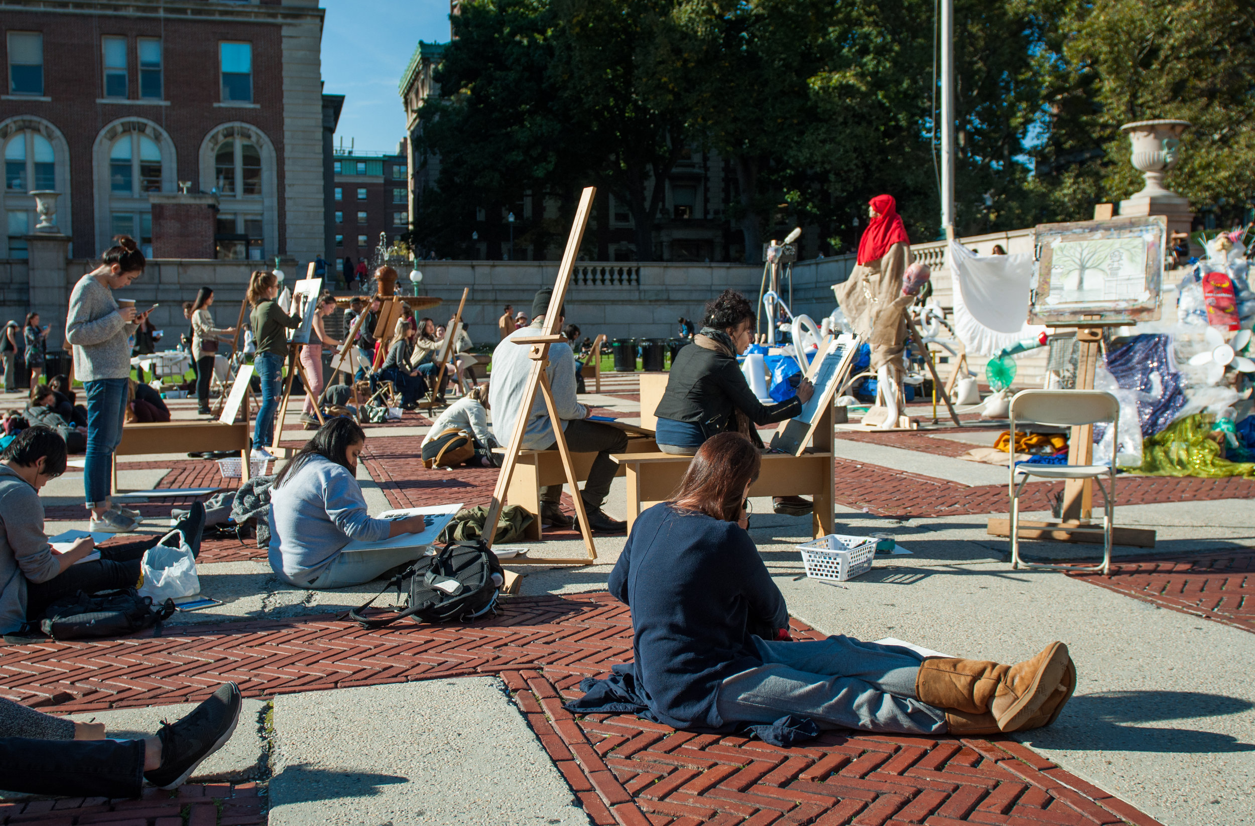  The Big Draw, October 11, 2016, Low Plaza, Columbia University. 