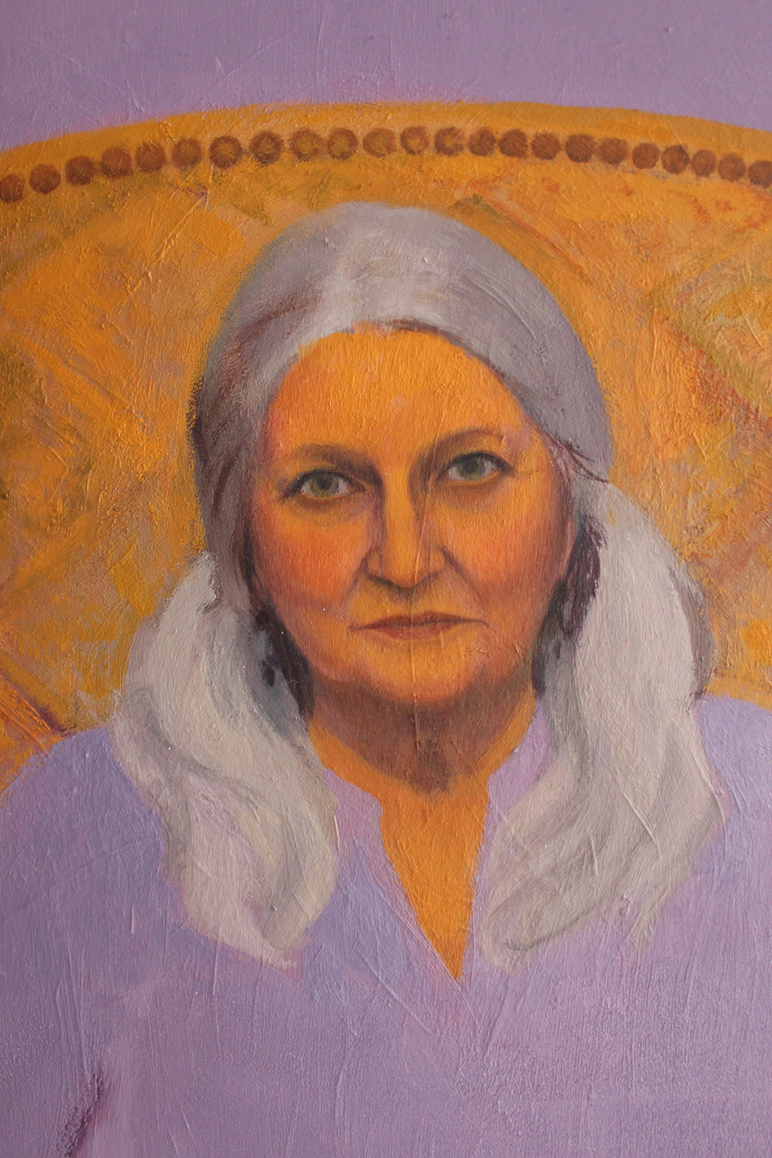 Detail - Lavender Sue - Oil on aluminum - 48" X 40" - 2010