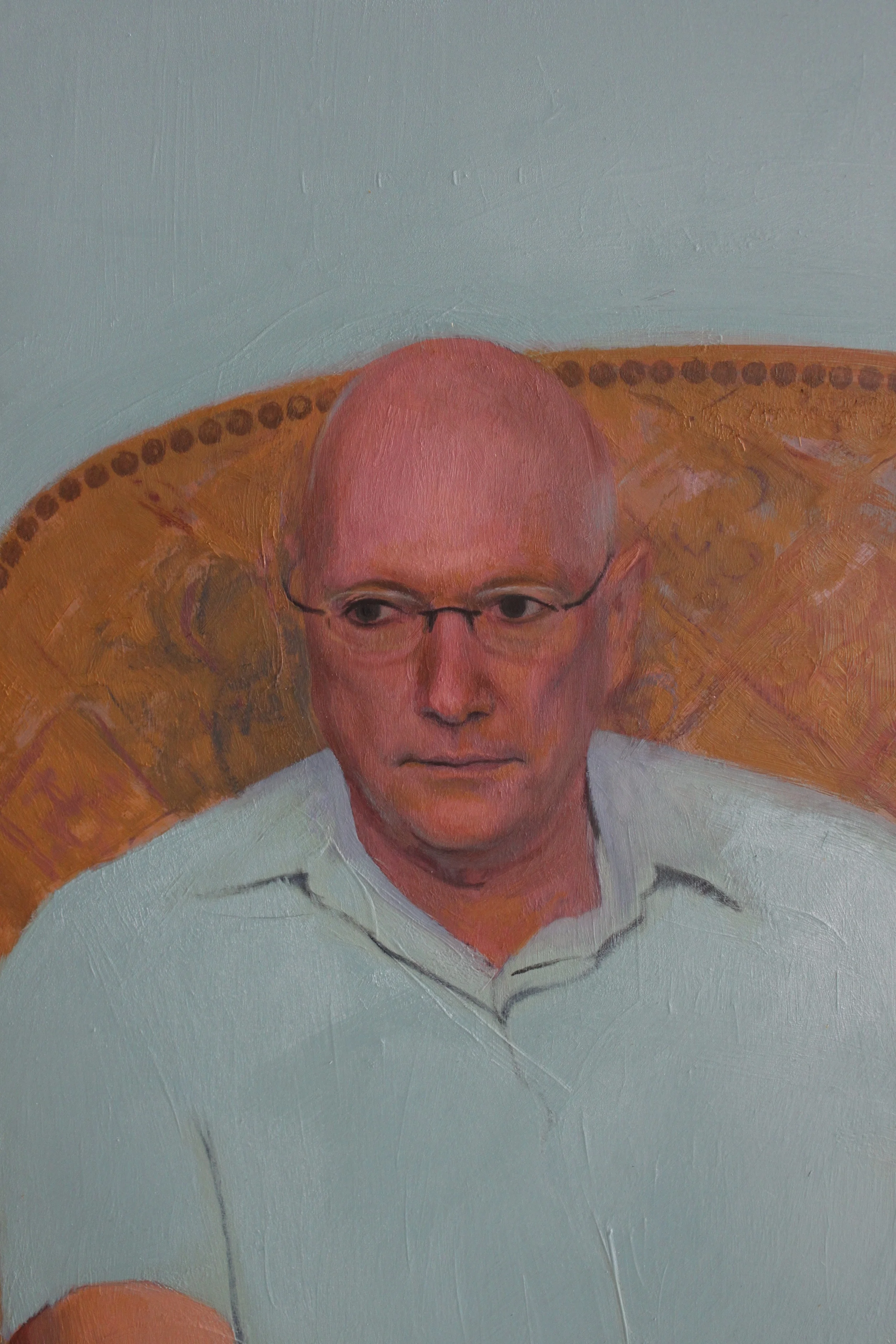 Detail - Father Boyer - Oil on aluminum - 48" X 40" - 2010