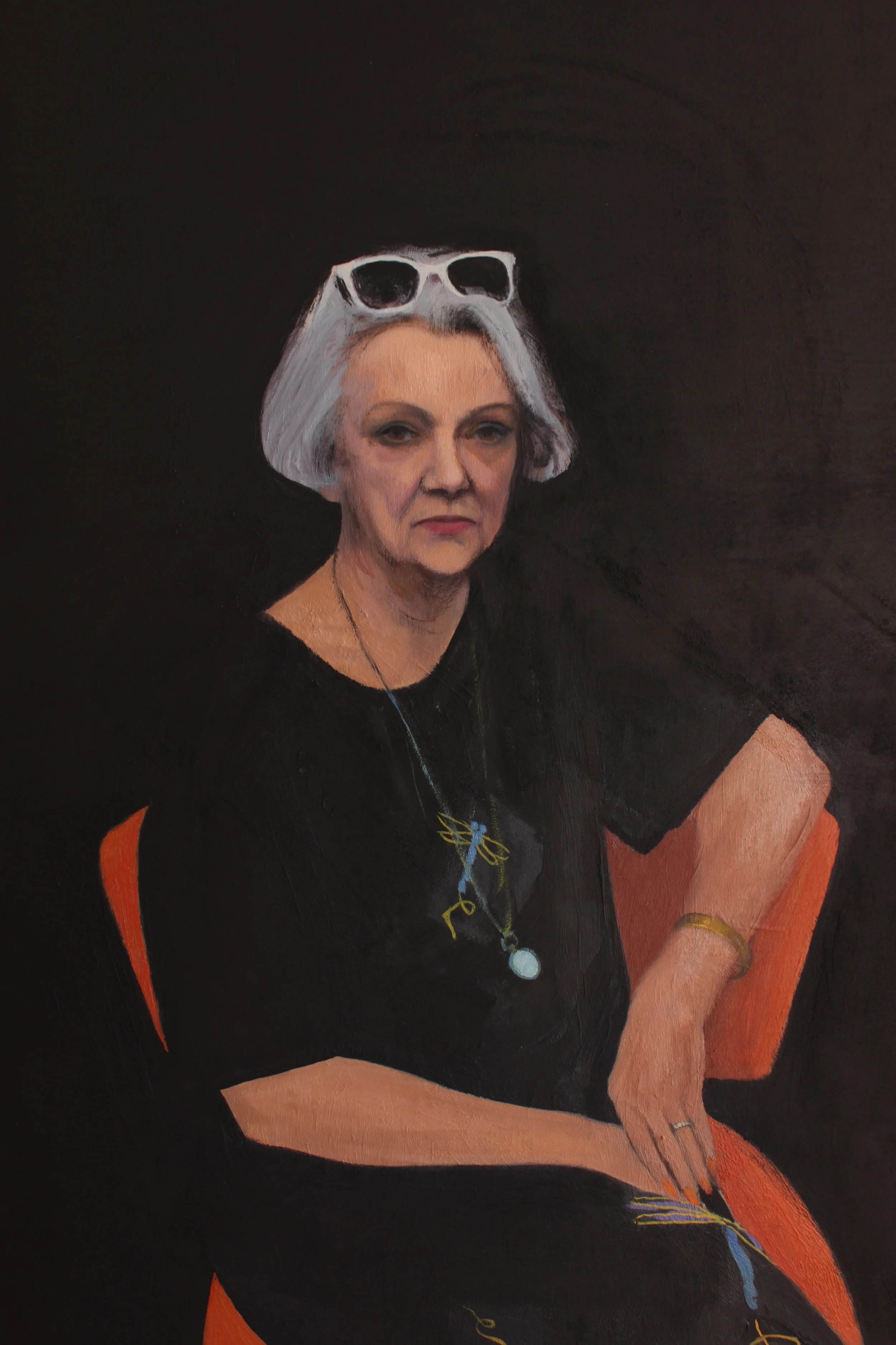 Detail - Jackie - Oil on aluminum - 48" X 40" - 2010