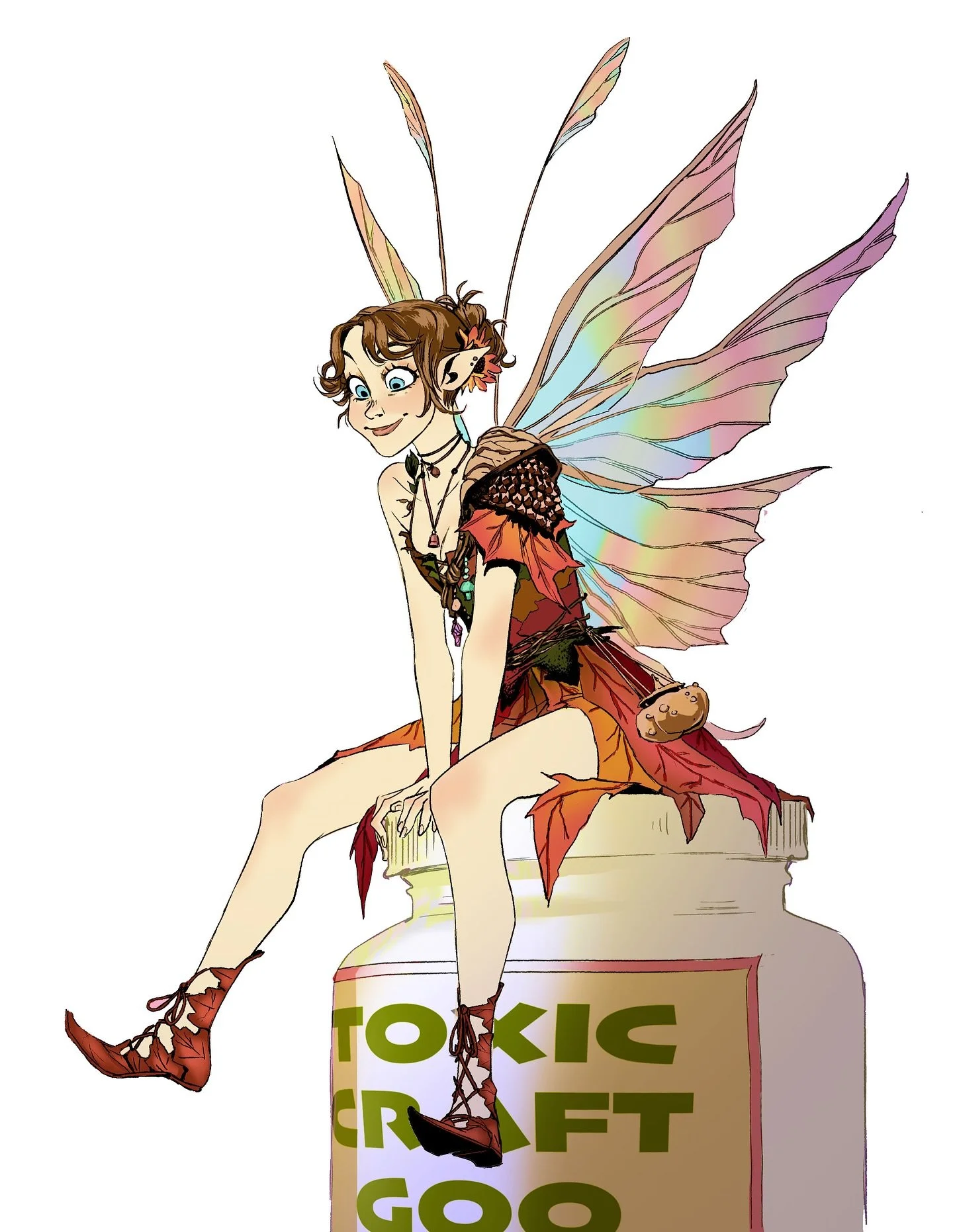 Got to draw my favorite craft goblin in her fairy form 🩷