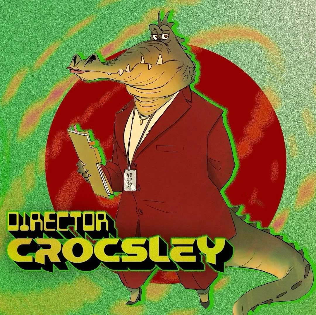 And what if this pack of mermaid super spies were led by a talking Crocodile?! (all drawings by me :) special thanks to @vctrsampaio for help in the designs and @ahlmkim05 for graphic design!) #mermaid #characterdesign #mermaidcore